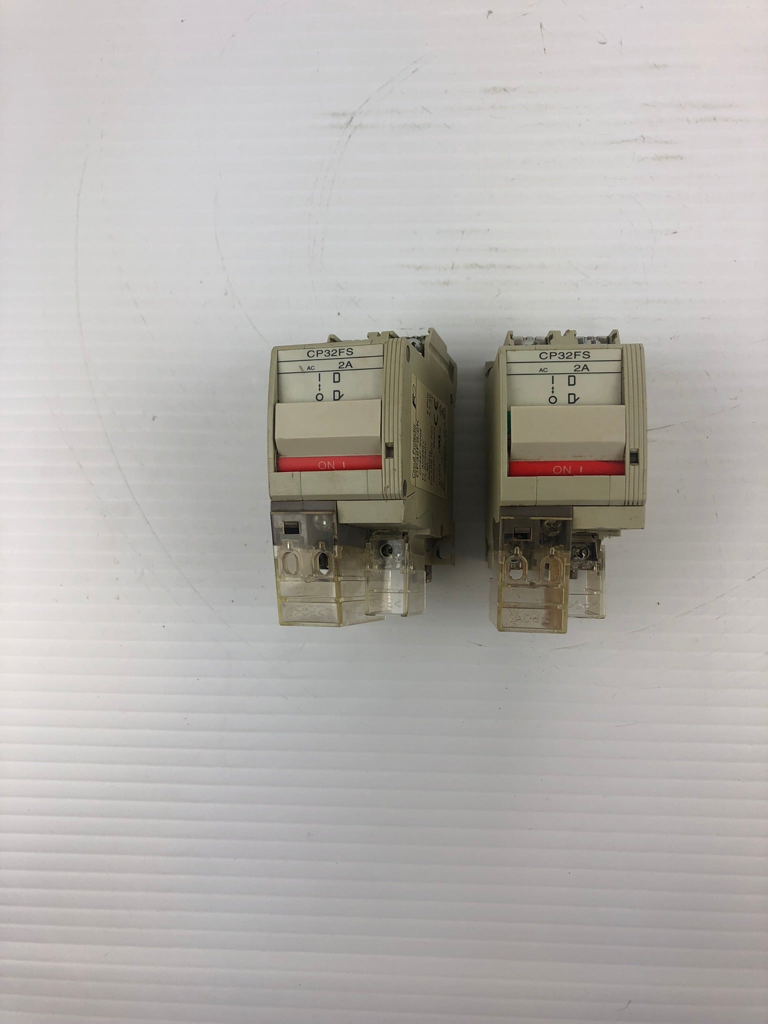 Fuji Electric CP32FS/2K Circuit Protector 2 Pole 2 Amp CP32F-S002 - Lot of 2