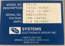 Systems Electronics Group Power Pack P4110 5VDC (3AMP)
