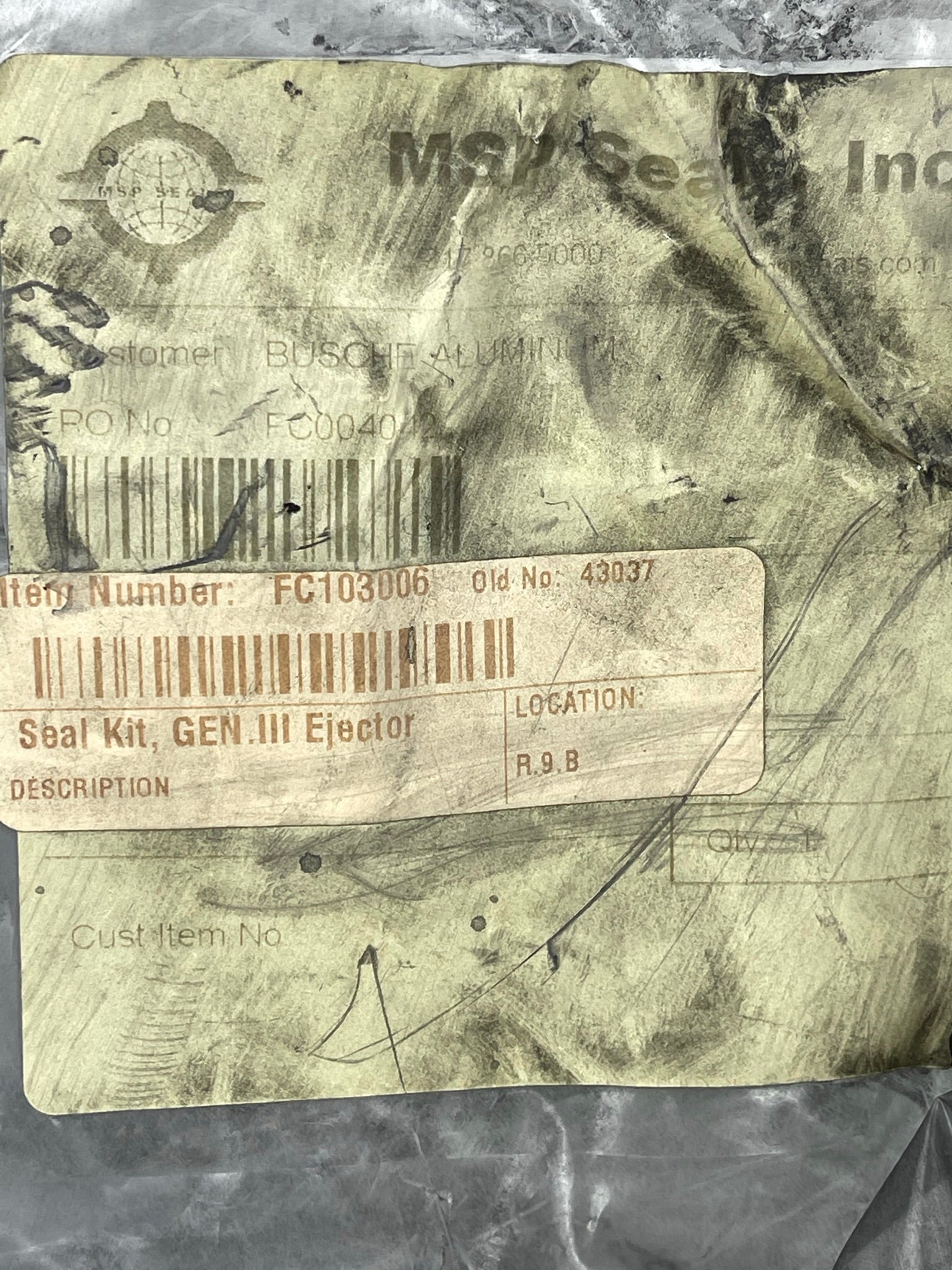 Seal Kit FC103006 Old Number 43037