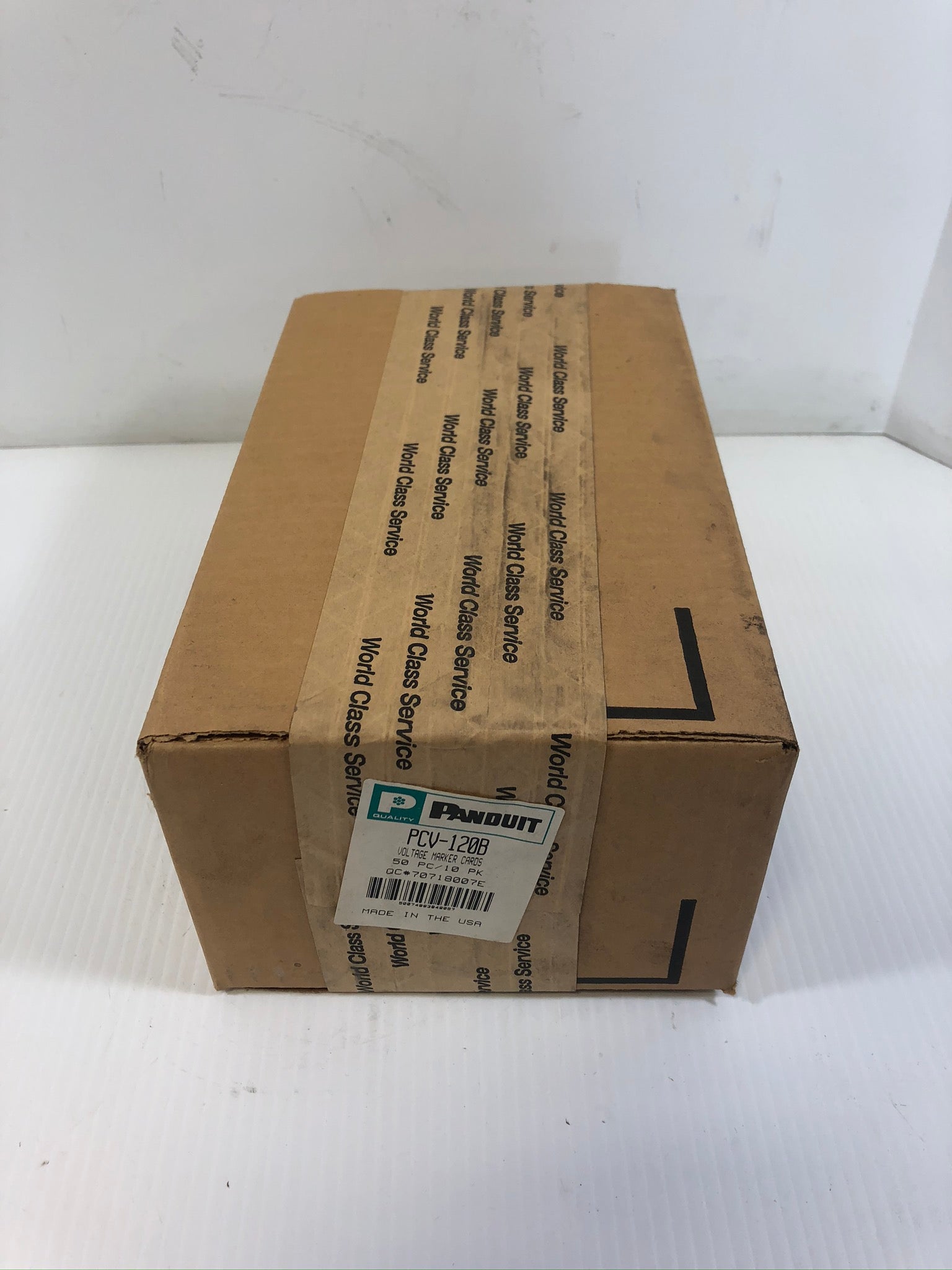 Panduit PCV-120B Voltage Marker Cards 120 Volts 50 Piece / 10 Pack