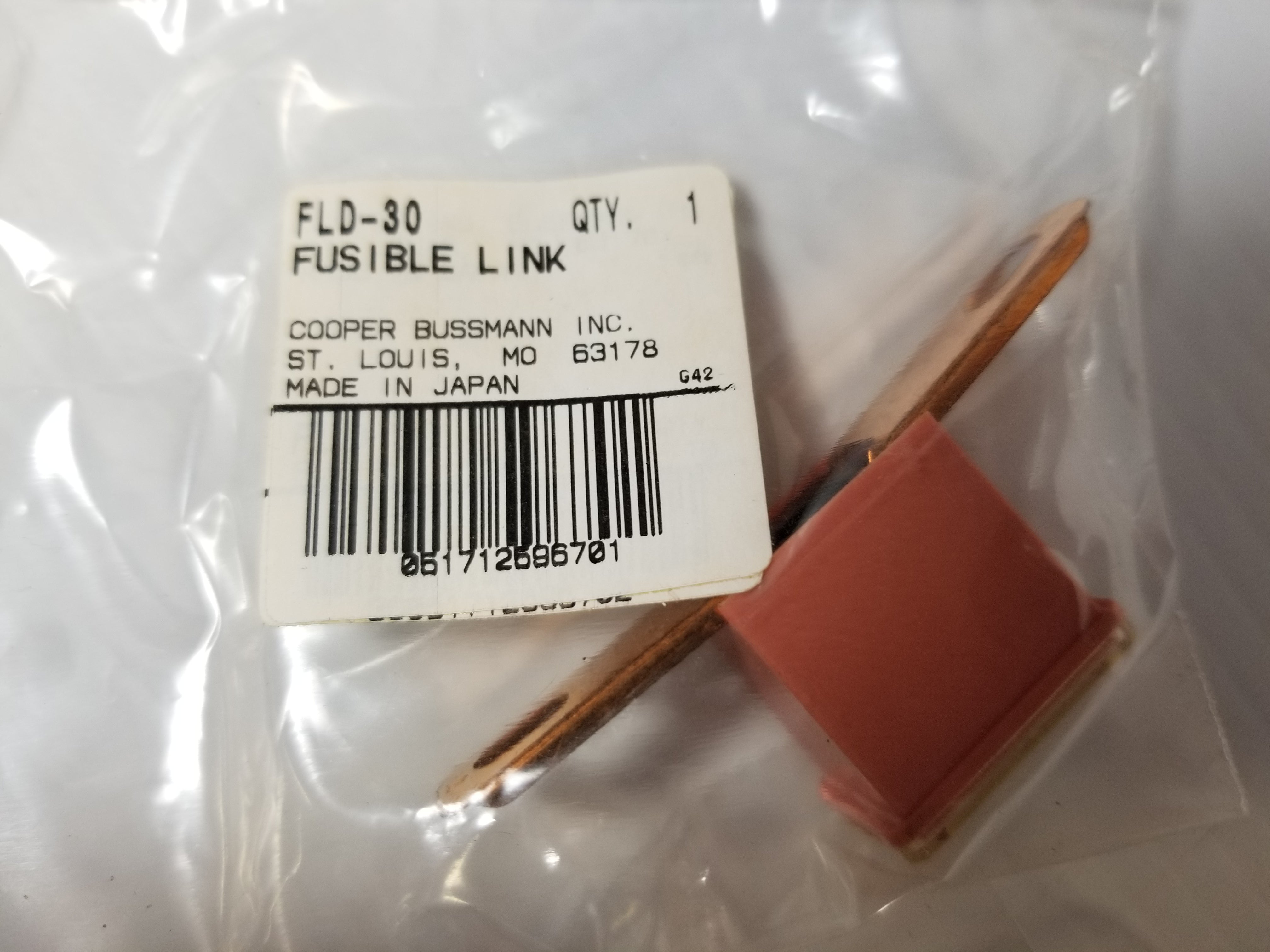 Cooper Bussmann FLD-30 Fusible Link 30A - Lot of 9