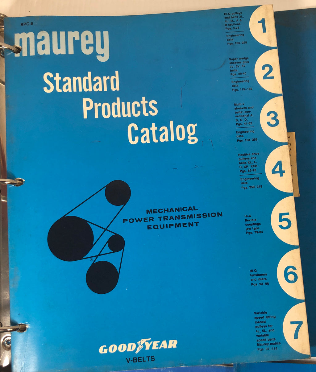 Maury Standard Products Catalog Power Transmission Catalog Lot Metal