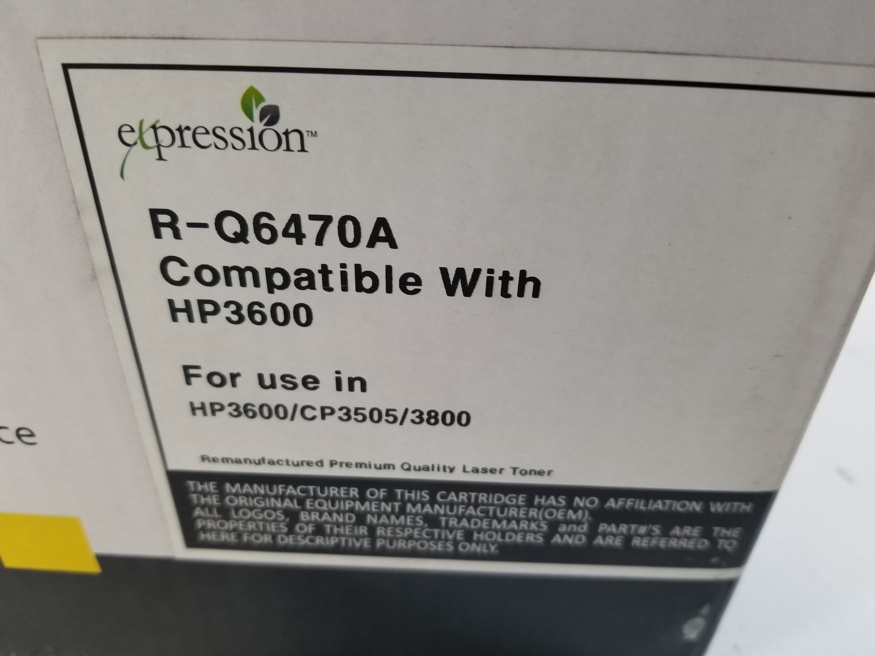 Expression R-Q6470A Black Toner Cartridge Q6470A