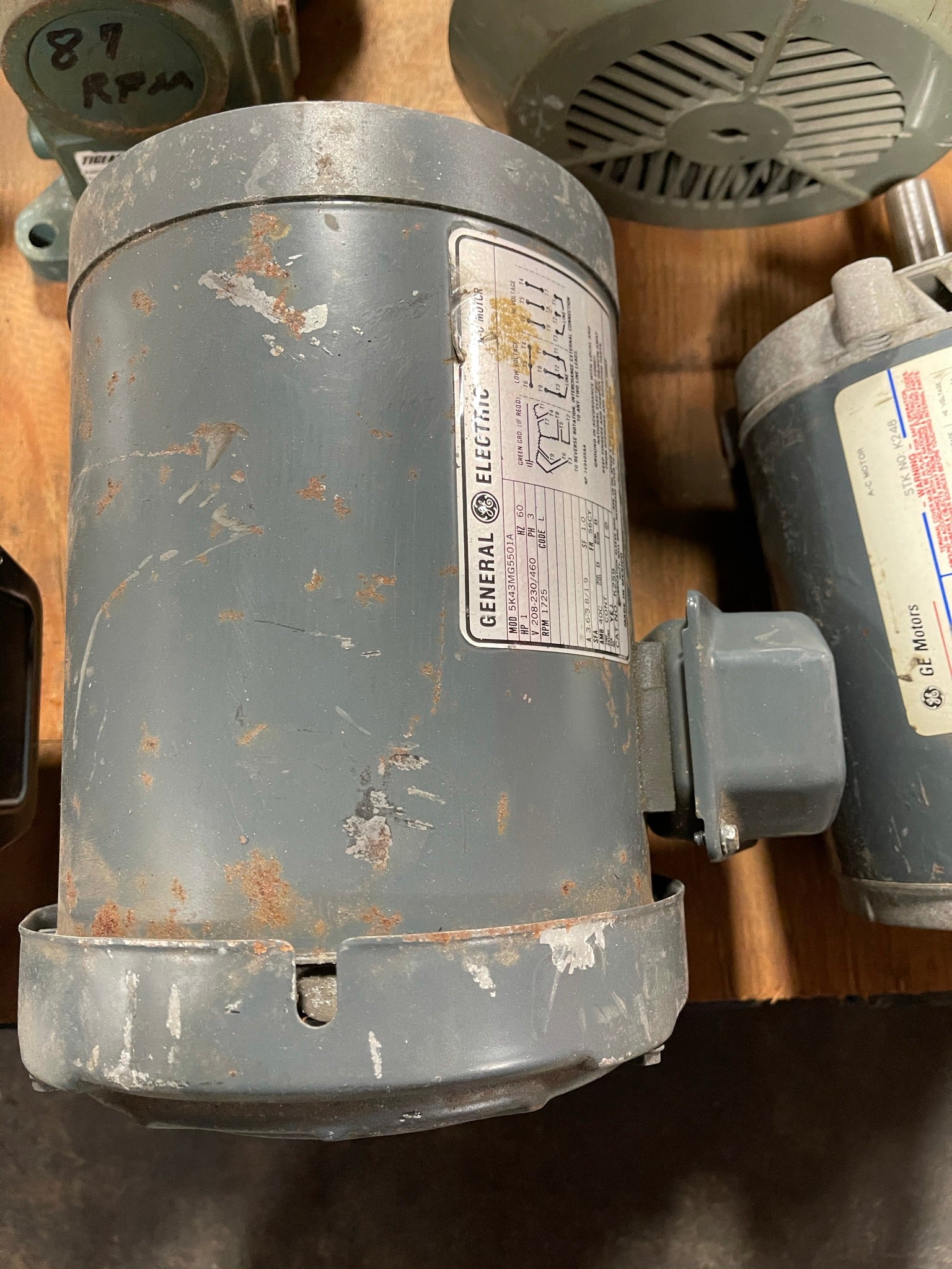 GE 5K43MG5501A 1 HP 1725 RPM Motor