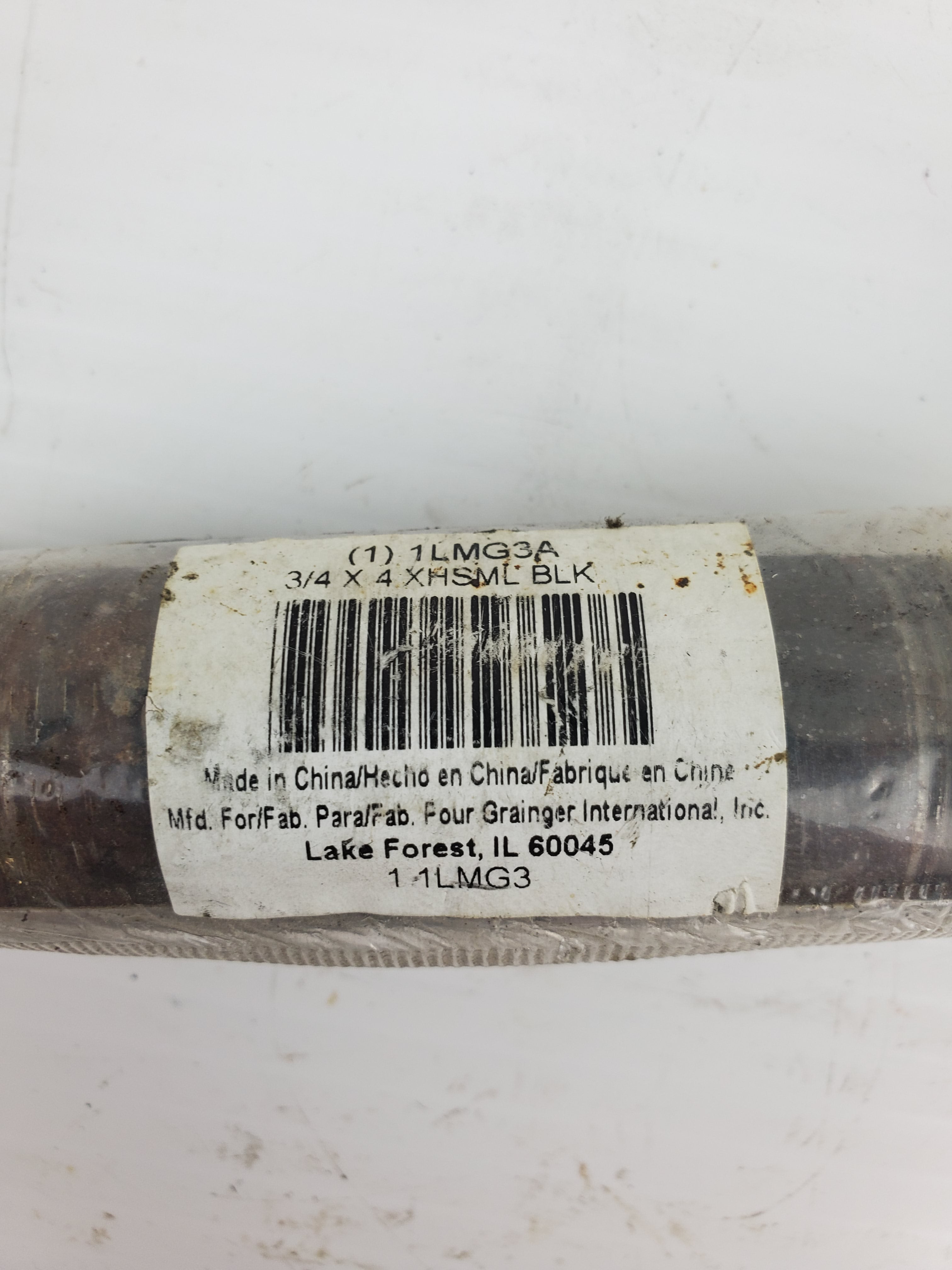 Stainless Steel Pipe 304 SCH40 3/4" x 4" XHSML BLK