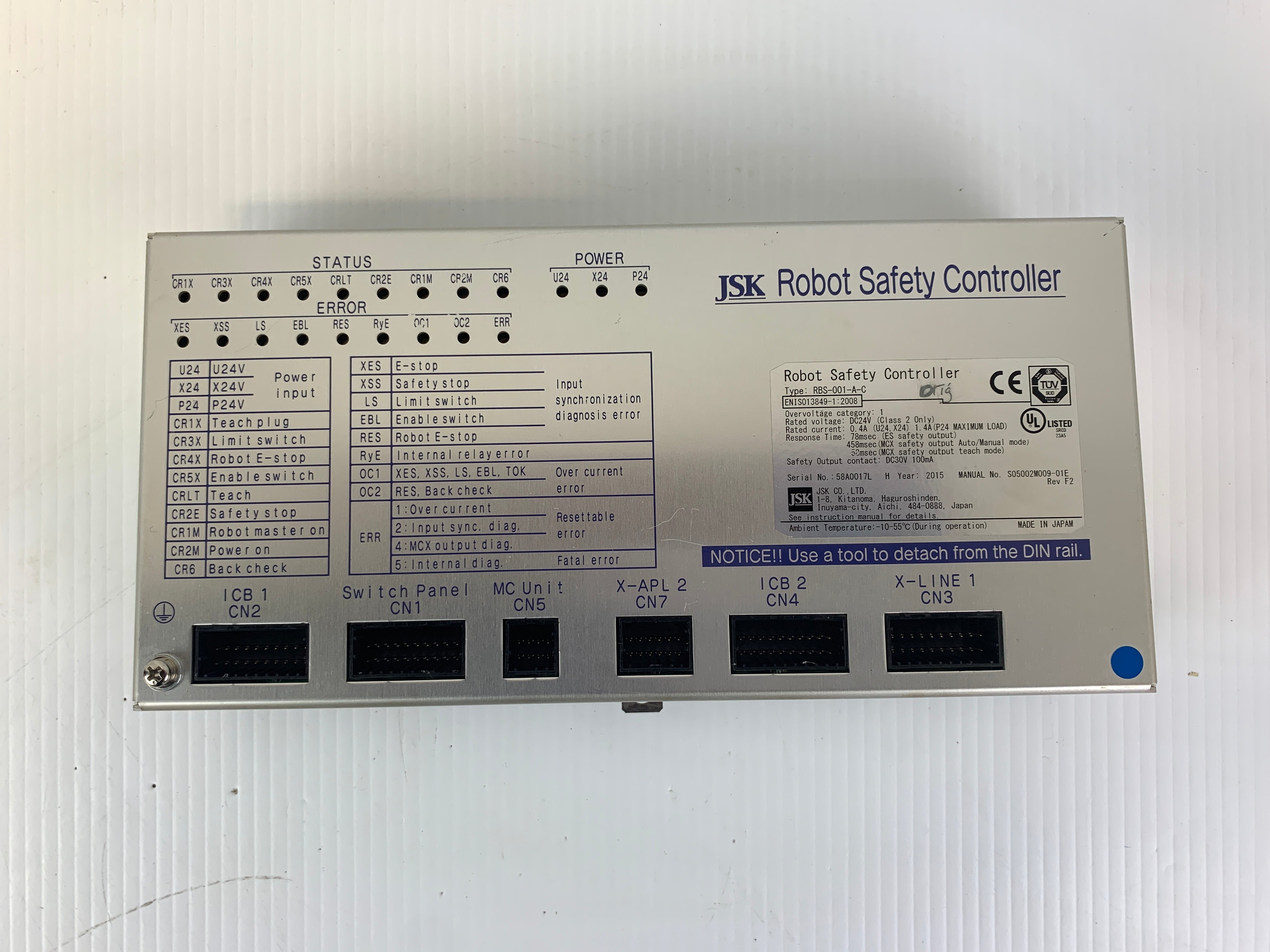 JSK Robot Safety Controller RBS-001-A-C 0.4A DC 24V