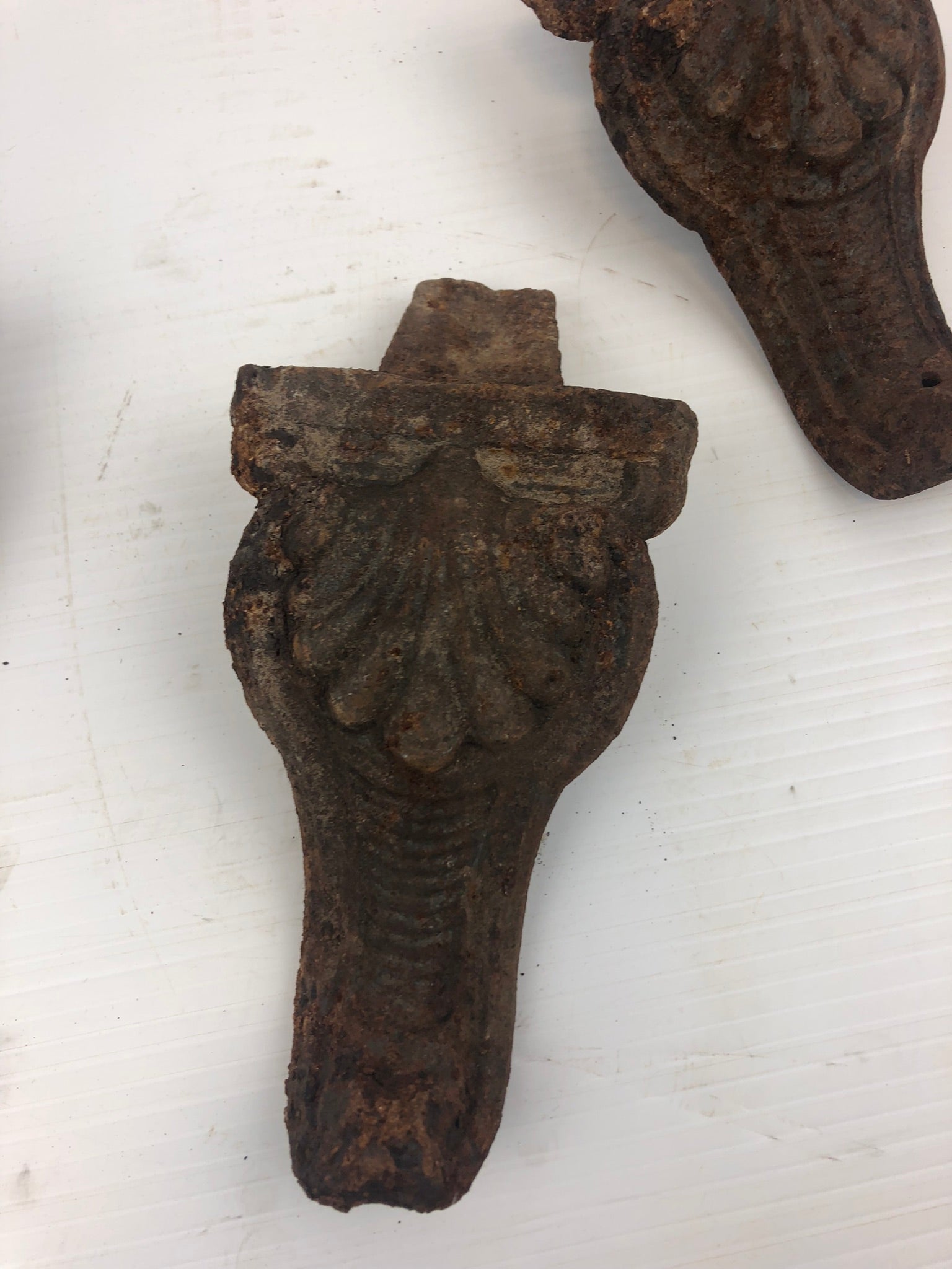 Antique Foster Stoves and Ranges Cast Iron Legs Wood Burning Stove (Lot of 3)