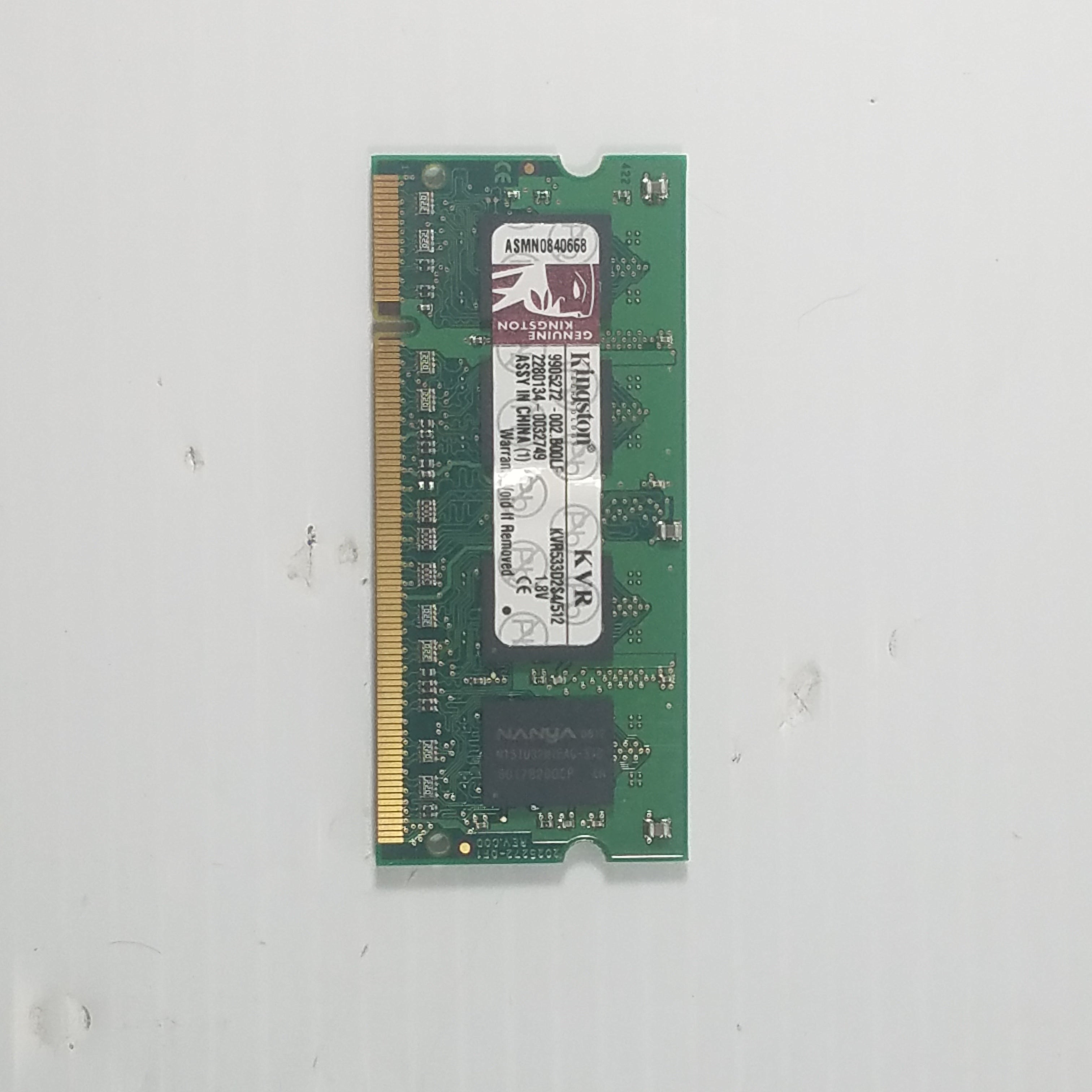 Kingston 512MB PC2-4200 1.8V KVR533D2S4/512