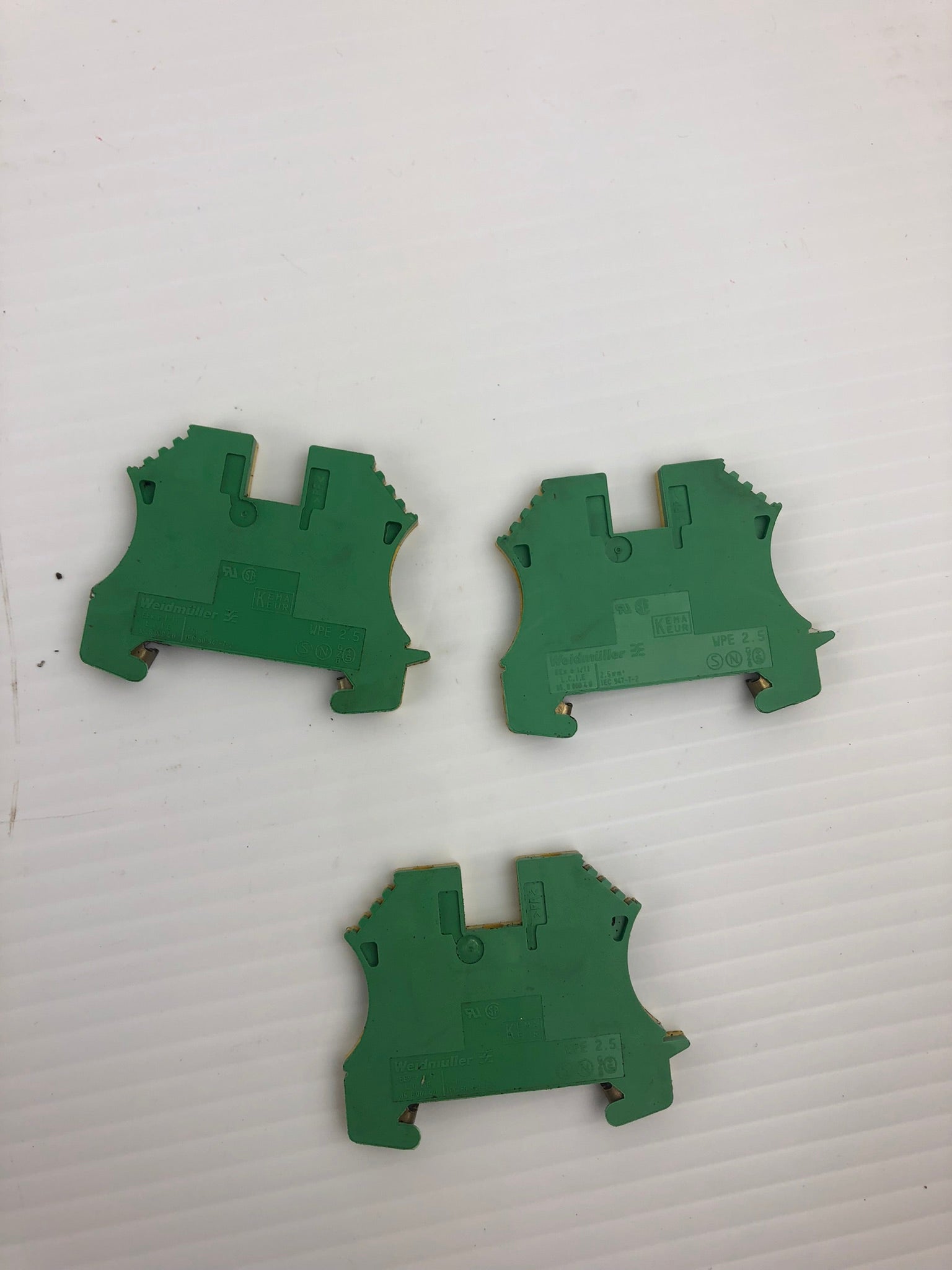 Weidmuller WPE 2.5 Terminal Blocks - Lot of 3