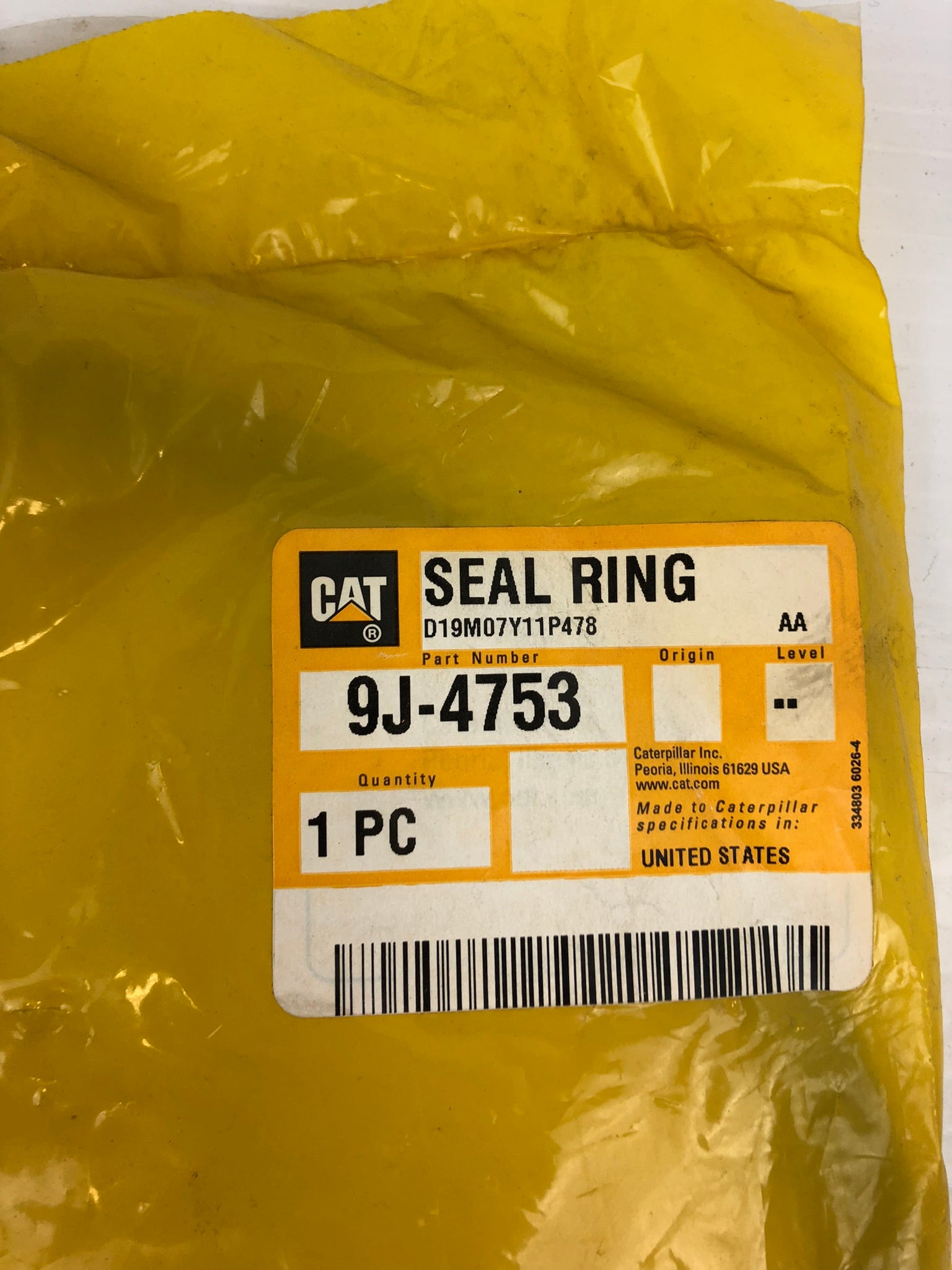 CAT 9J-4753 Seal Ring Caterpillar 9J4753 Fits OFF-HIGHWAY TRUCK 776 777