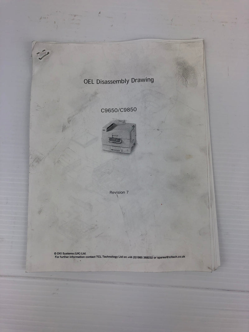 OKI Printer C9650/C9850 - OEL Disassembly Drawing Booklet - Revision 7