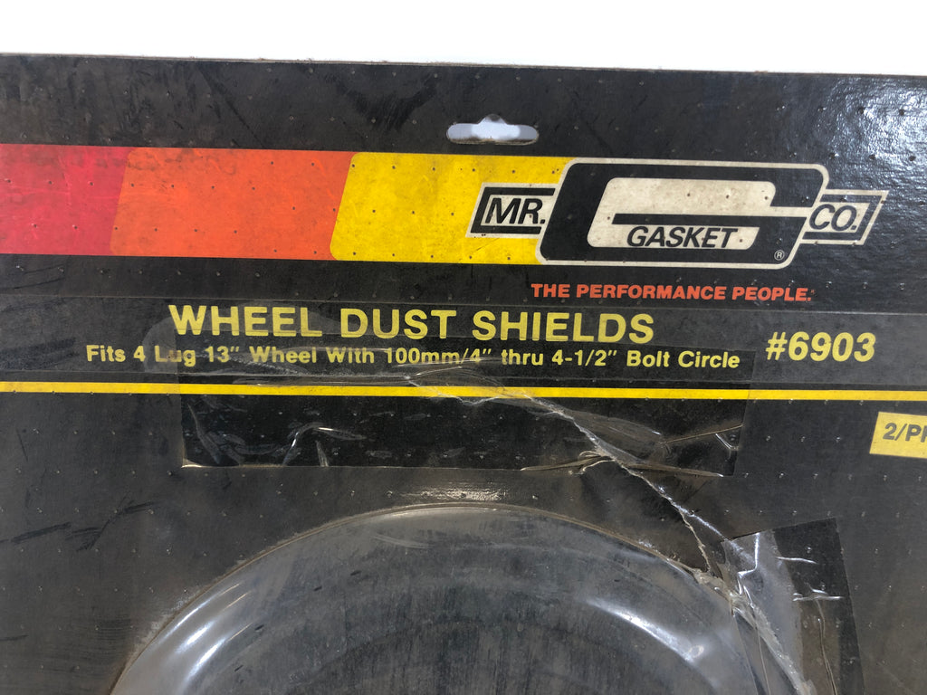 Mr. Gasket 6903 Wheel Dust Shields Fits 4 Lug 13" Wheel Metal Logics