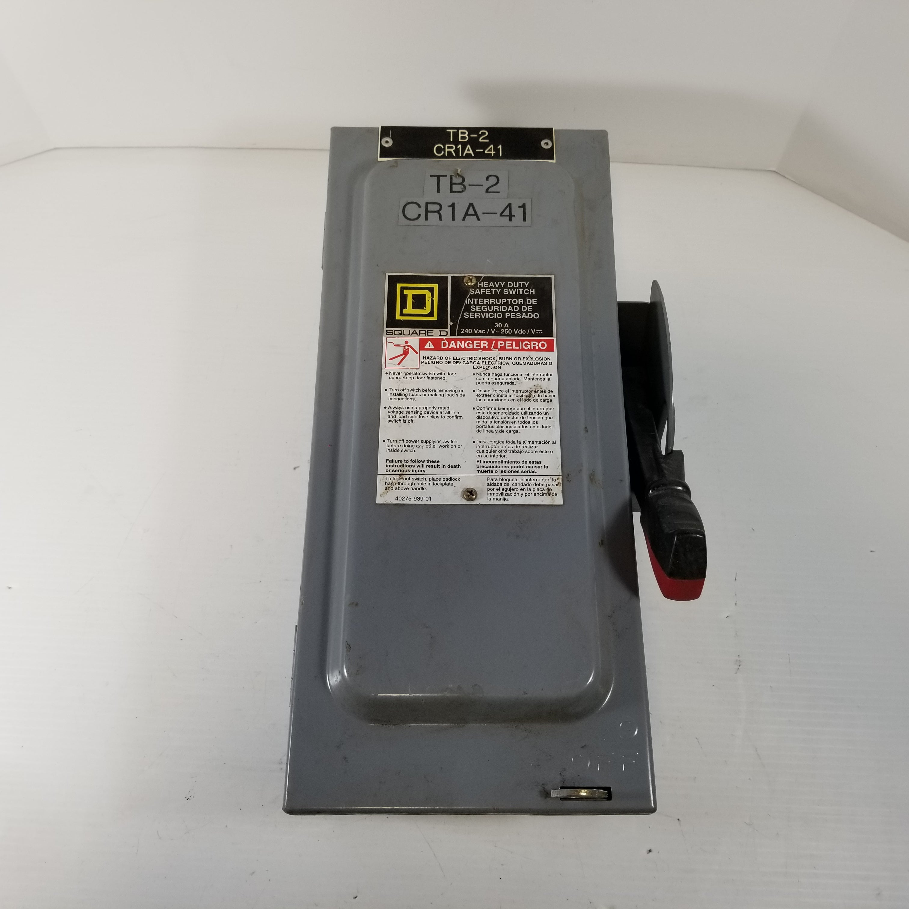 Square D H321N 3-Pole 30A Disconnect Switch