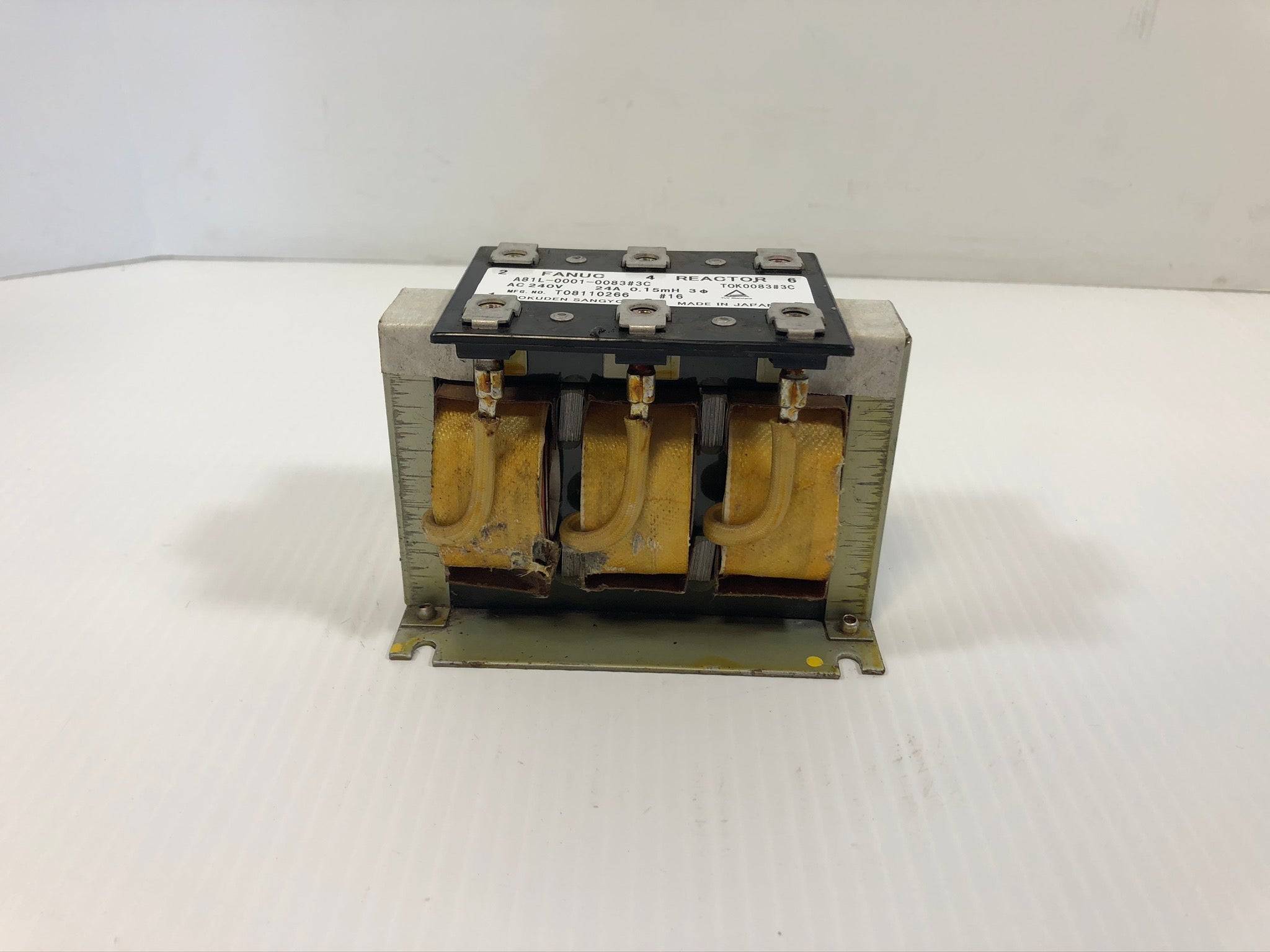Fanuc A81L-0001-0083#3C Reactor Transformer 240VAC 24A 0.15mH 3PH