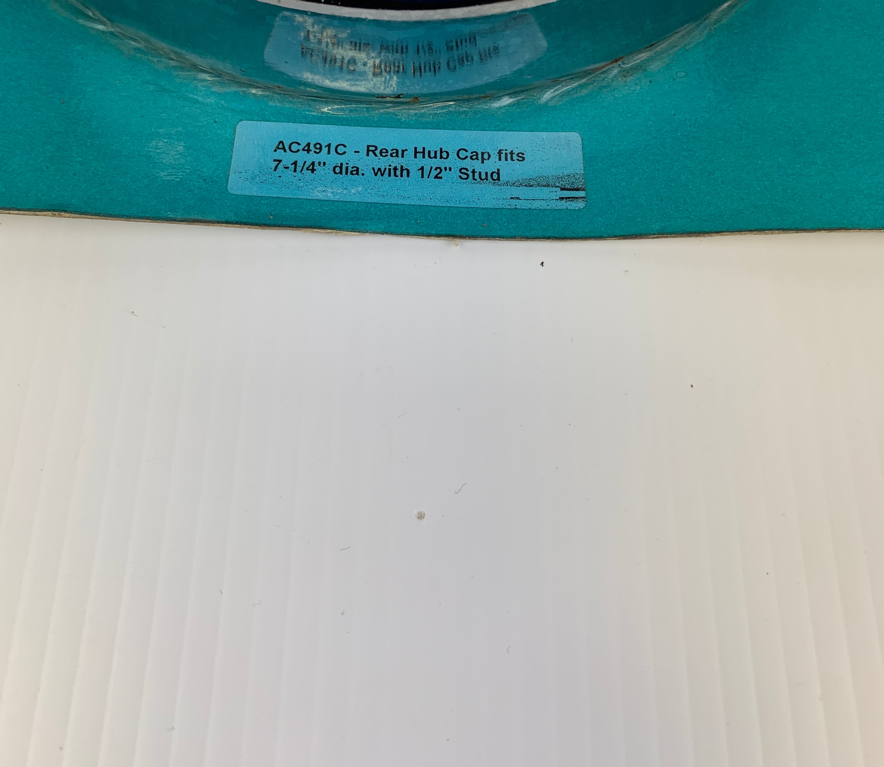 American Chrome Rear Hubcap AC491C 7 1/4" Dia. 1/2" Stud