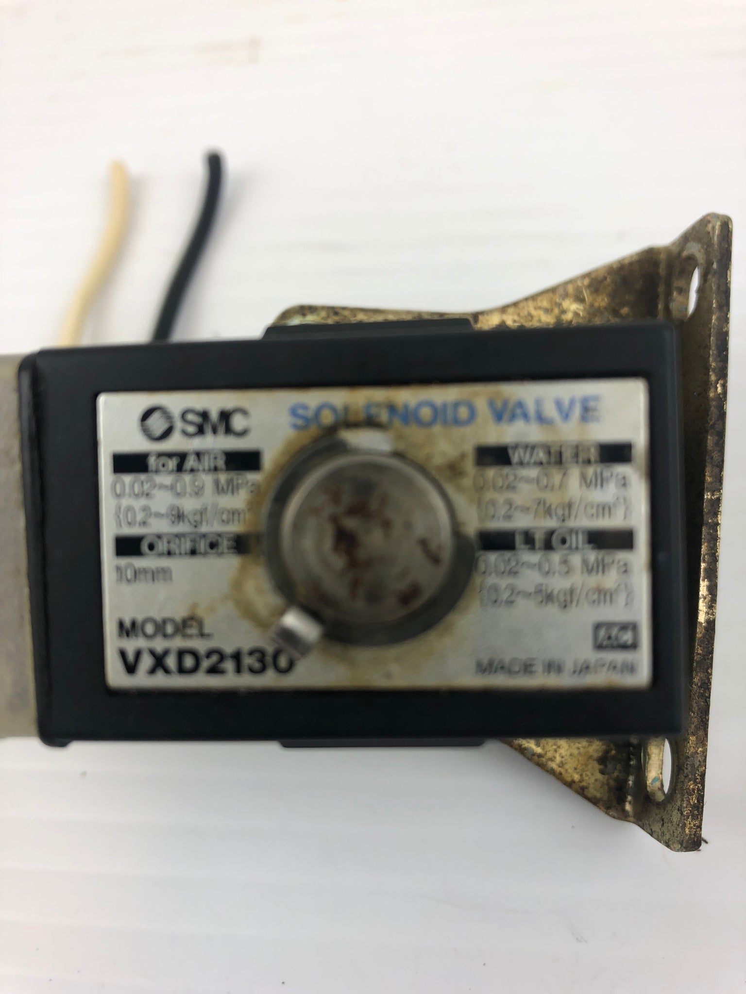 SMC VXD2130 Solenoid Valve Air 0.02 ~0.9 MPA Water 0.02~0.7 MPA