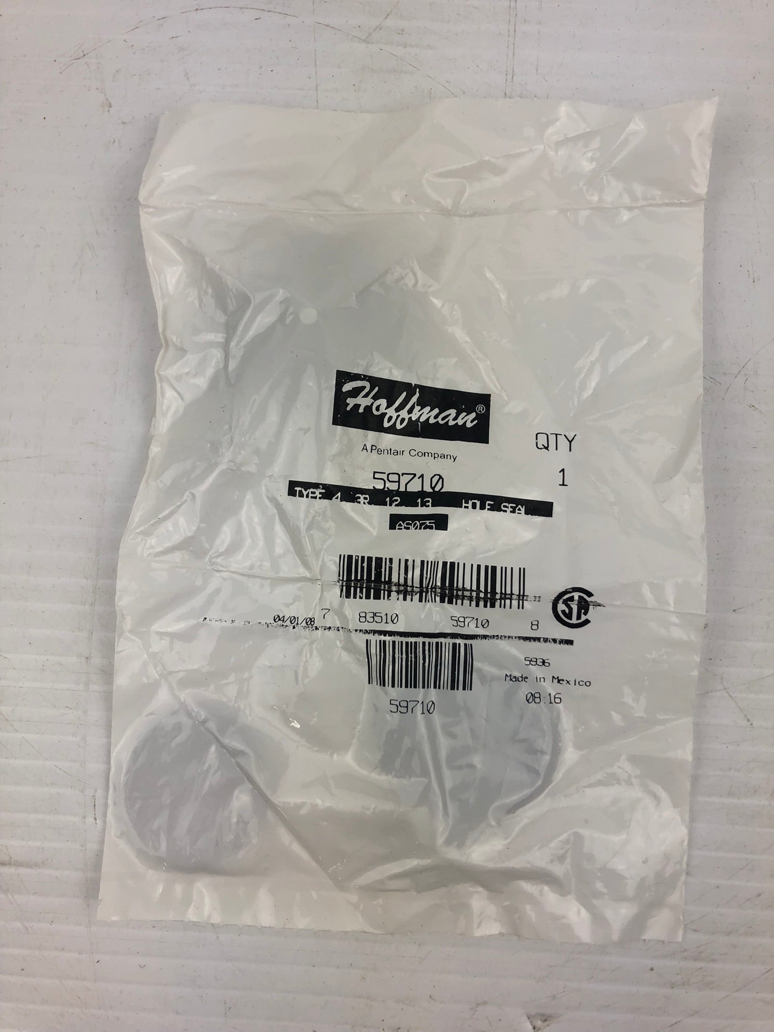 Hoffman 59710 Hole Plug Seal AS075