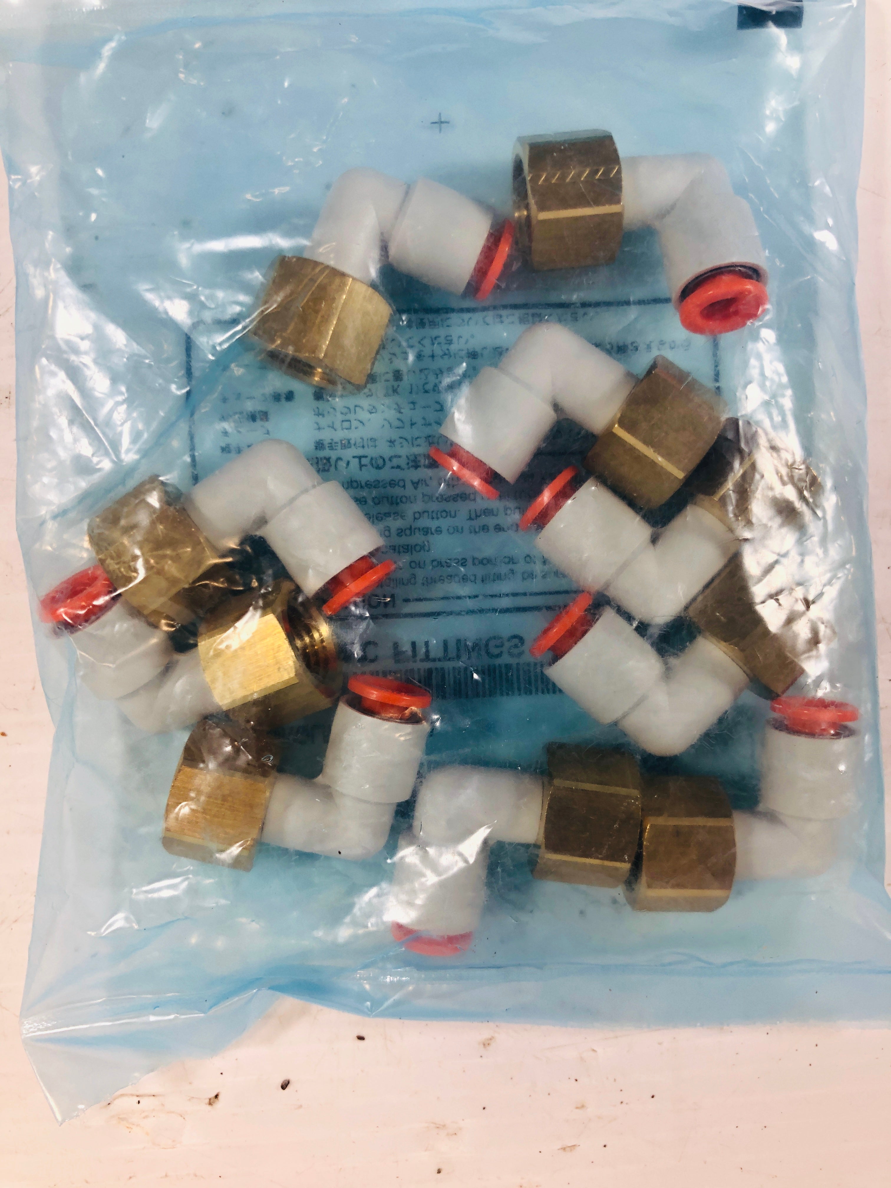 SMC Elbow Fittings KQ2LF07-35 (Lot of 10)