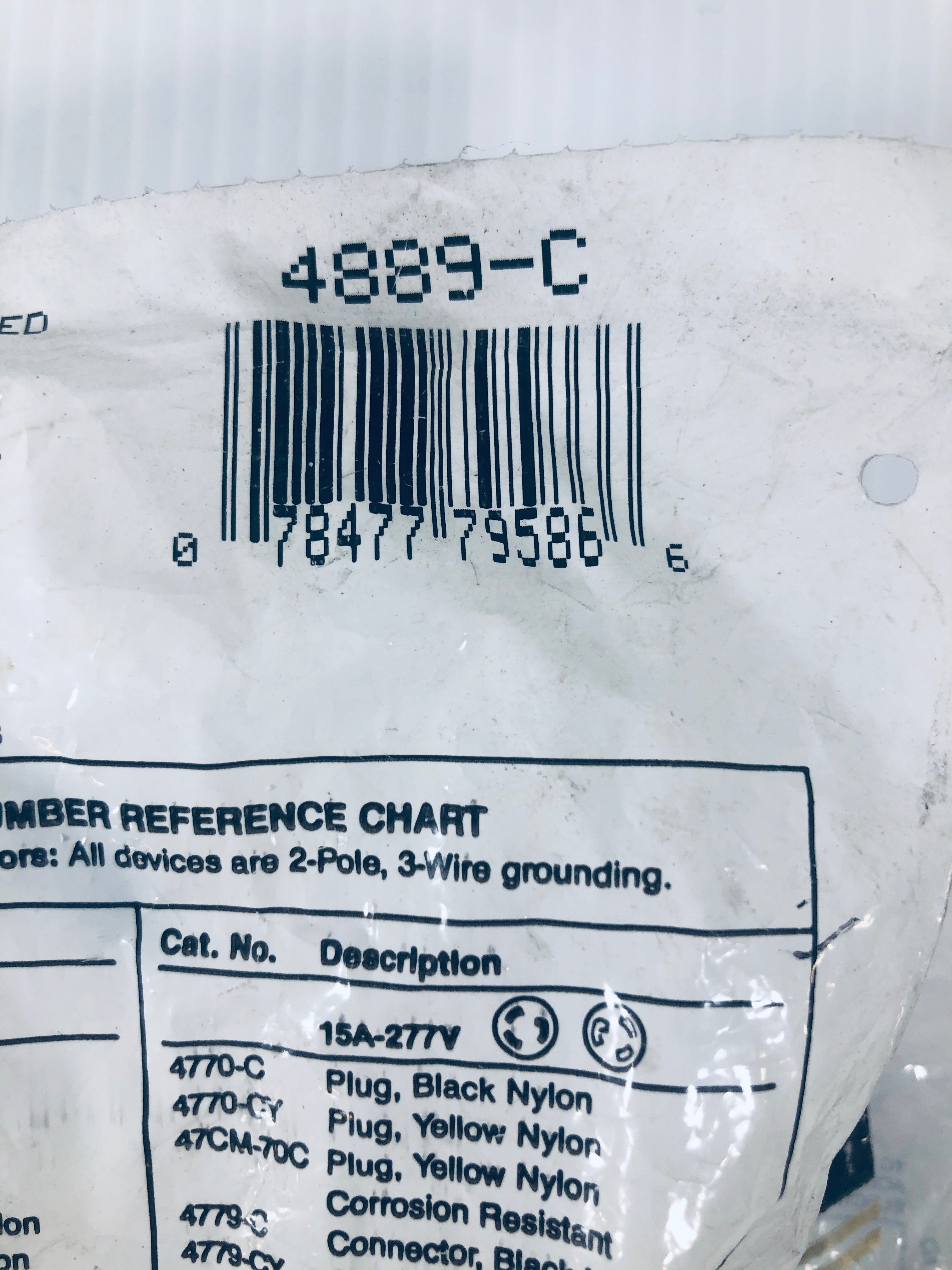 Leviton Black Nylon Connector 4889-C Lot of 4