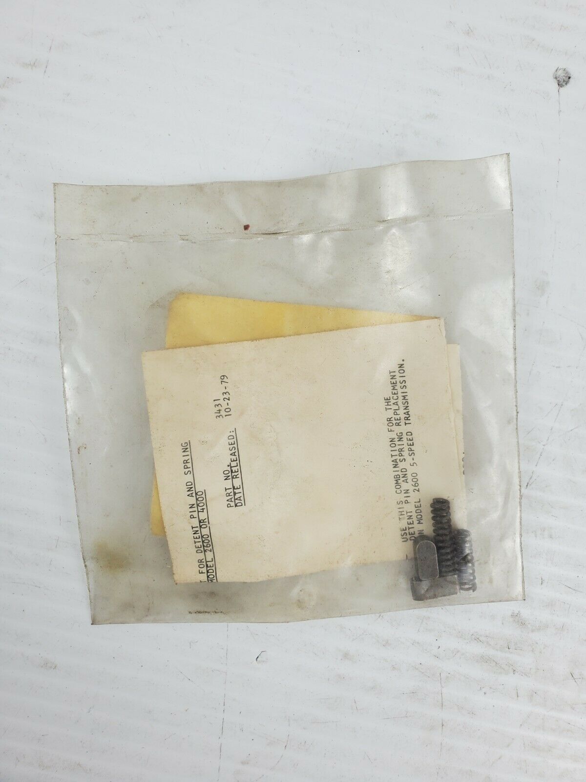 Dana 2961 Original Service Parts Pin and Springs 3431