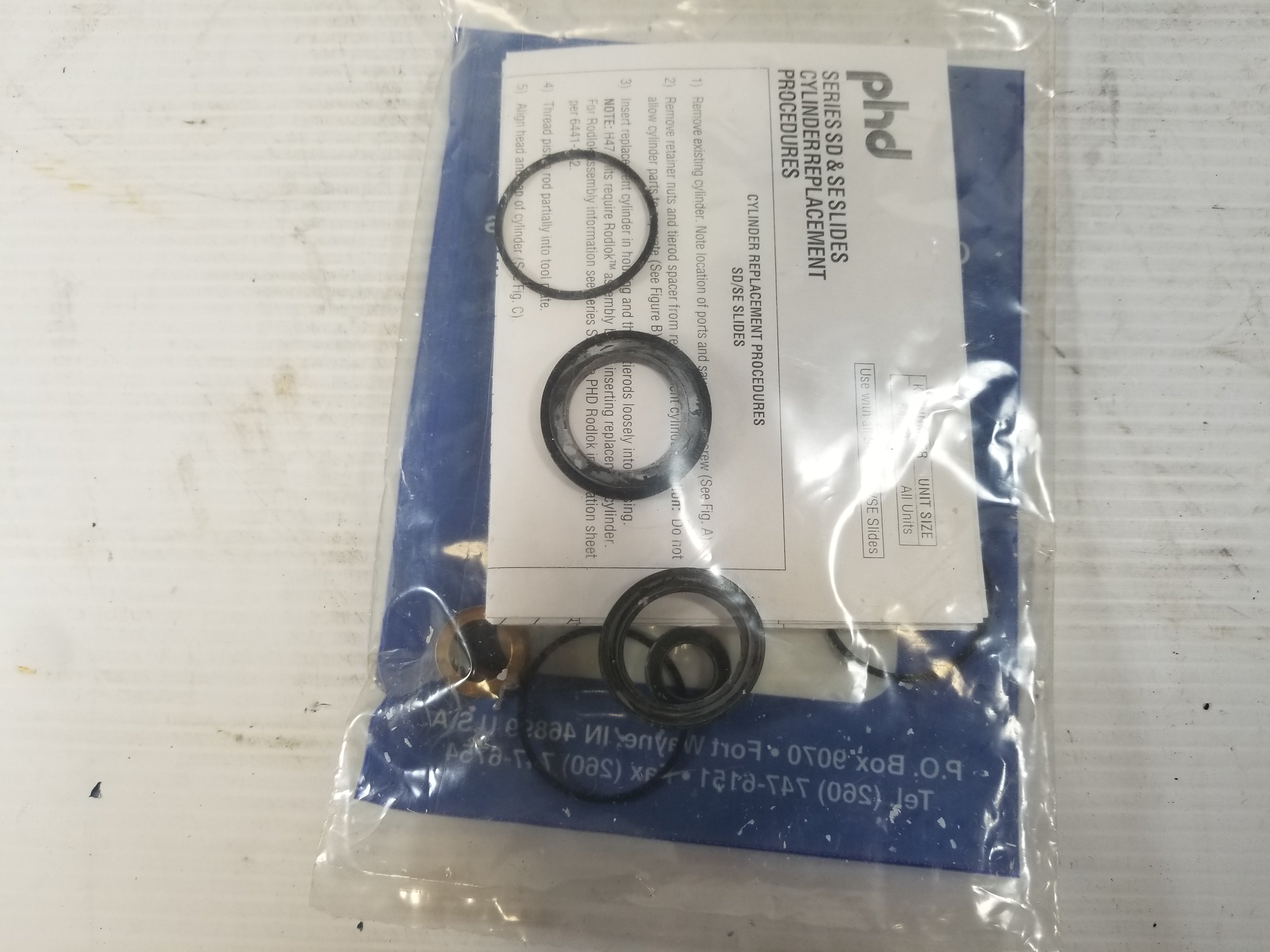 PHD SDB25 X 6 -AE-BR-H9010 Pneumatic Cylinder Seal Kit