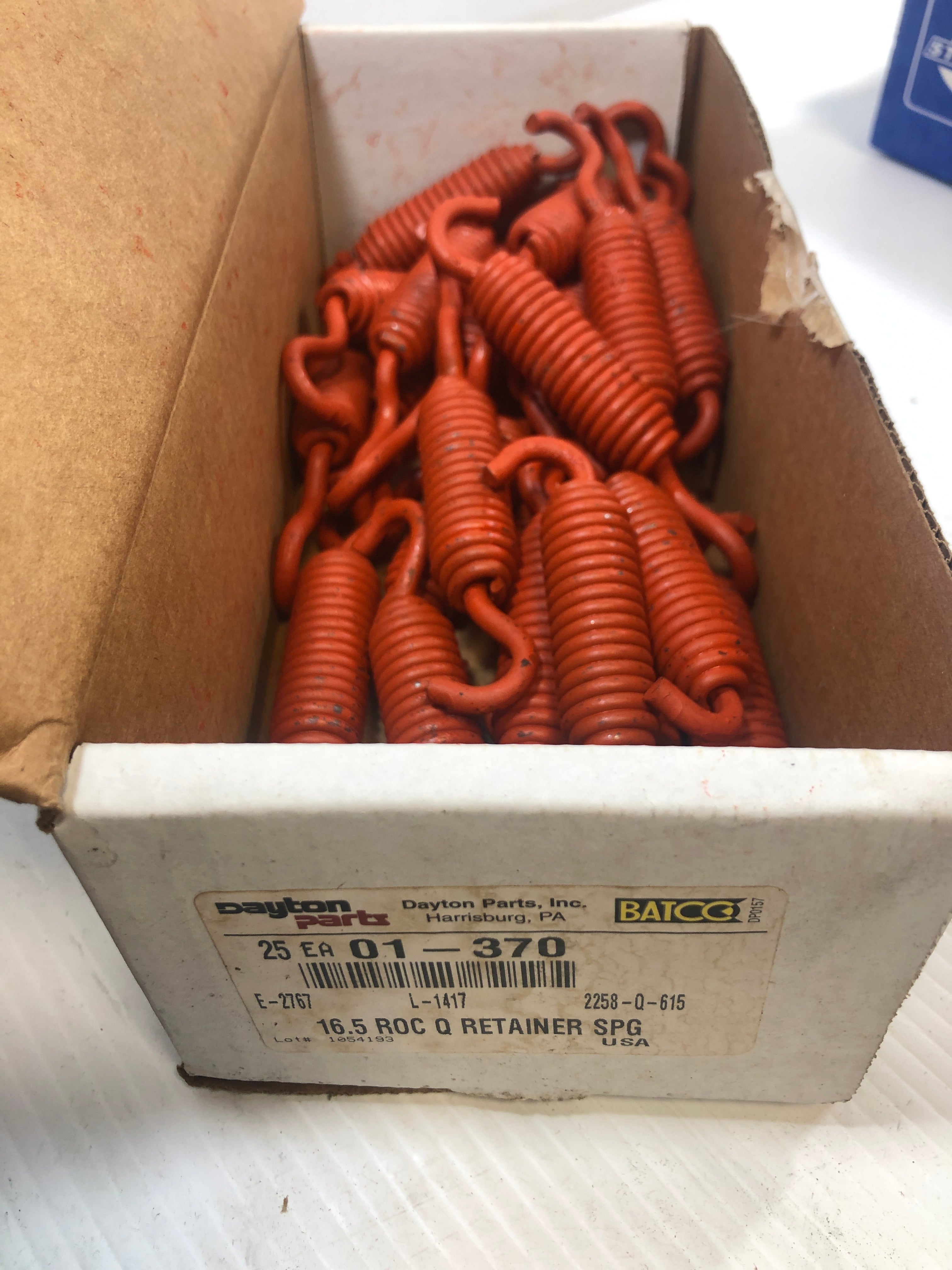Spring Retainer Q Brake 16.5 01-371 Box of 25