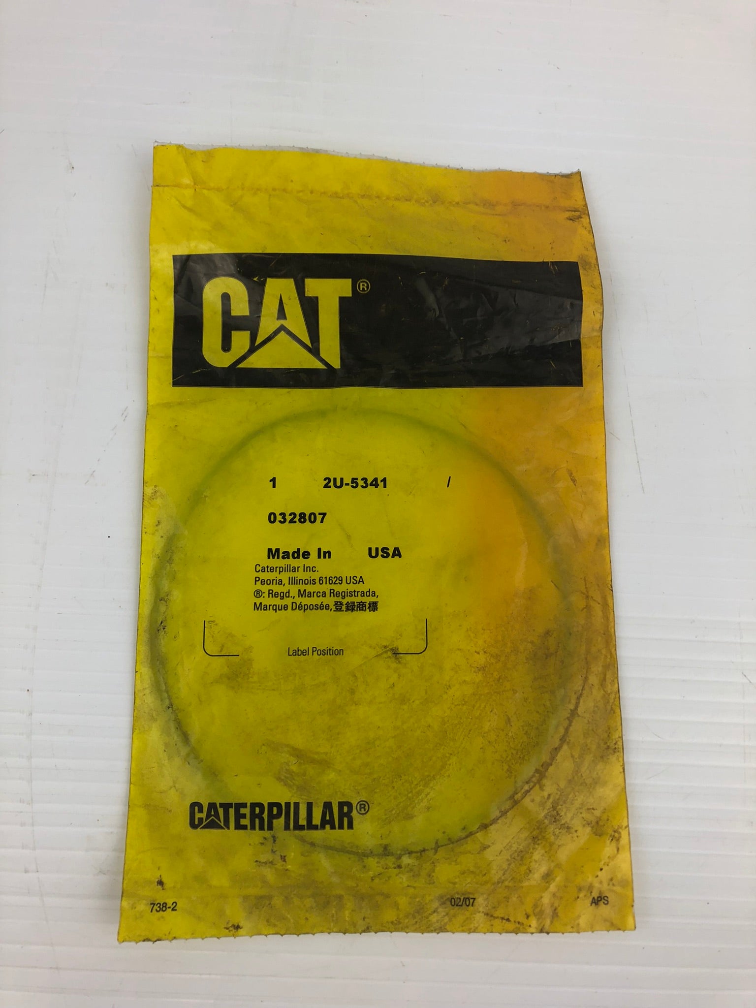 CAT 2U-5341 Seal O-Ring Caterpillar 095-1675 (315-A 315-A L 317 N 317-A 317-A N)