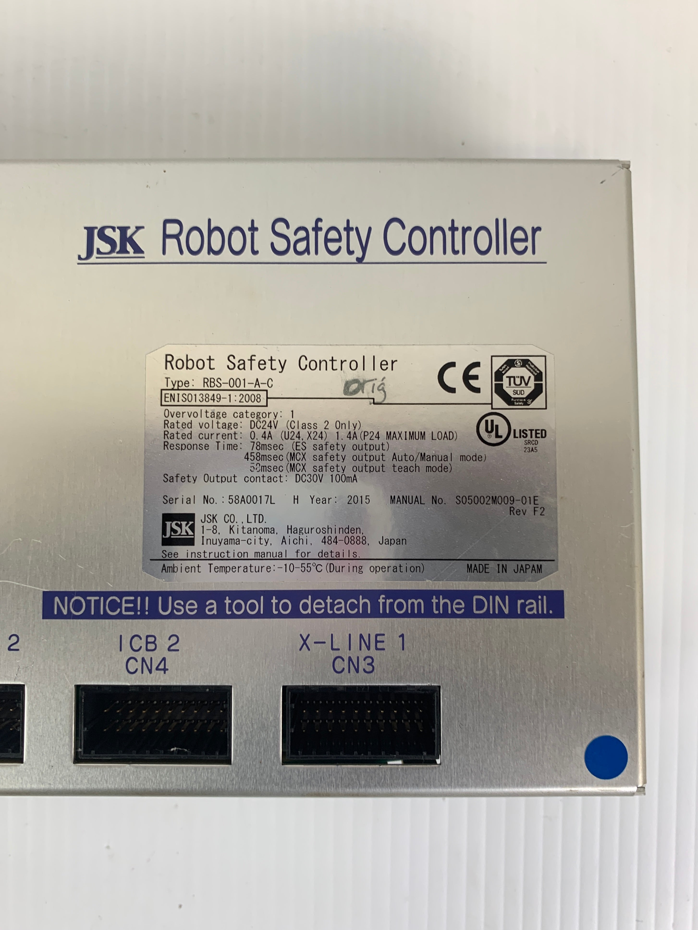 JSK Robot Safety Controller RBS-001-A-C 0.4A DC 24V