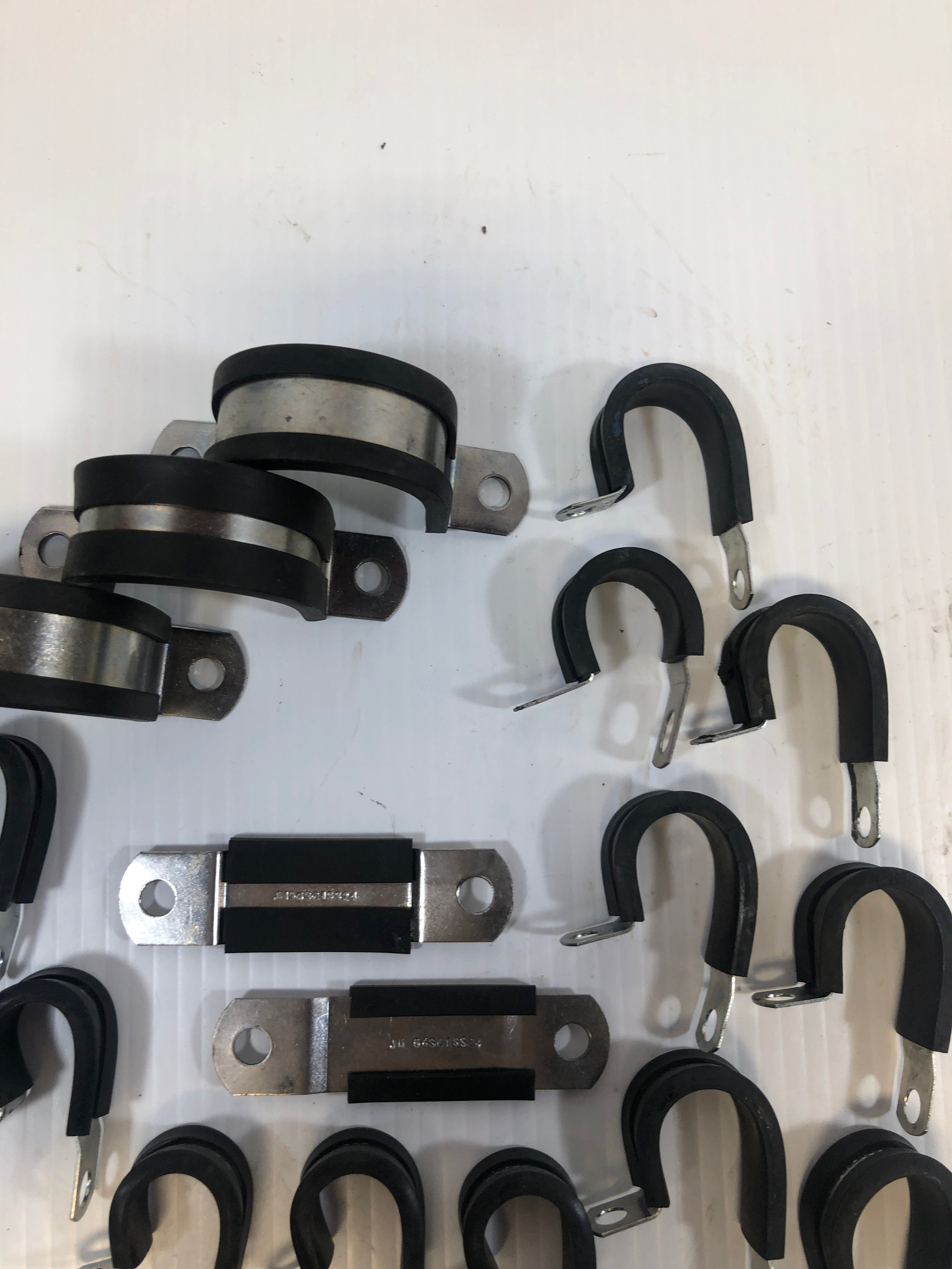 Umpco Cushioned Bracket Lot Saddle Clamp U Support Single Loop - Mixed Lot of 17