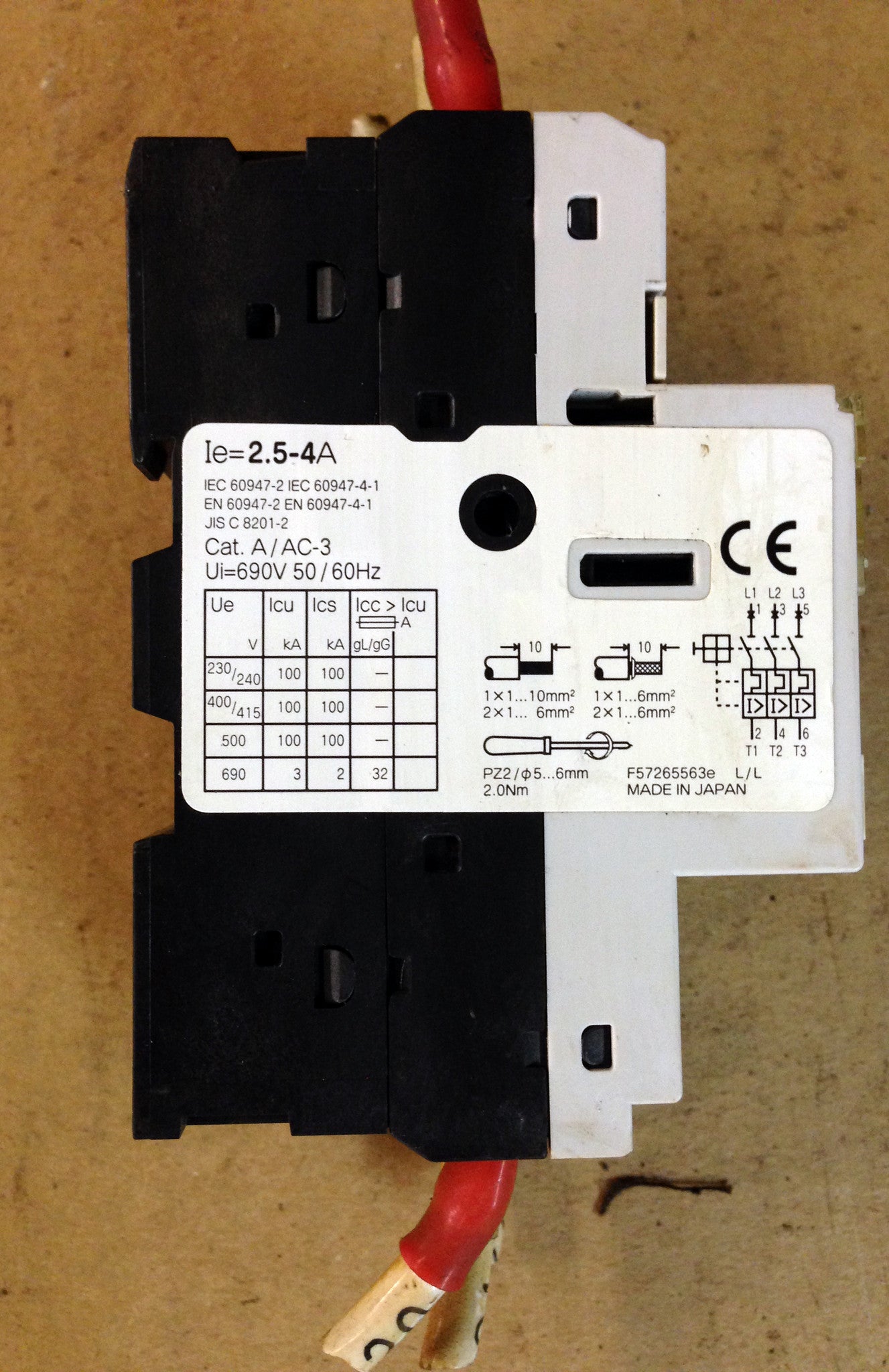 Fuji Electric Manual Motor Controller BM3RSB-004