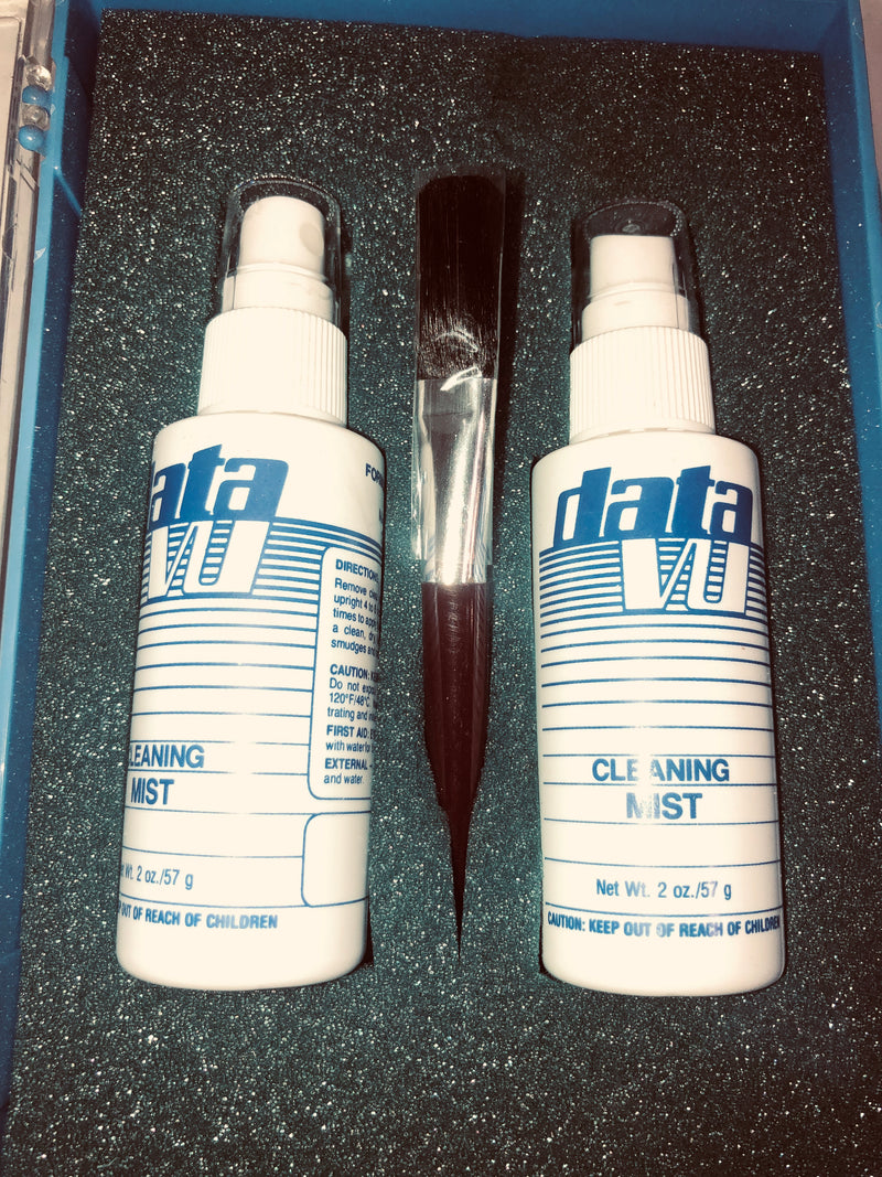 Data Vu Cleaning Mist Kit Two 2 Ounce Bottles & Brush CRT Optical Micrographic