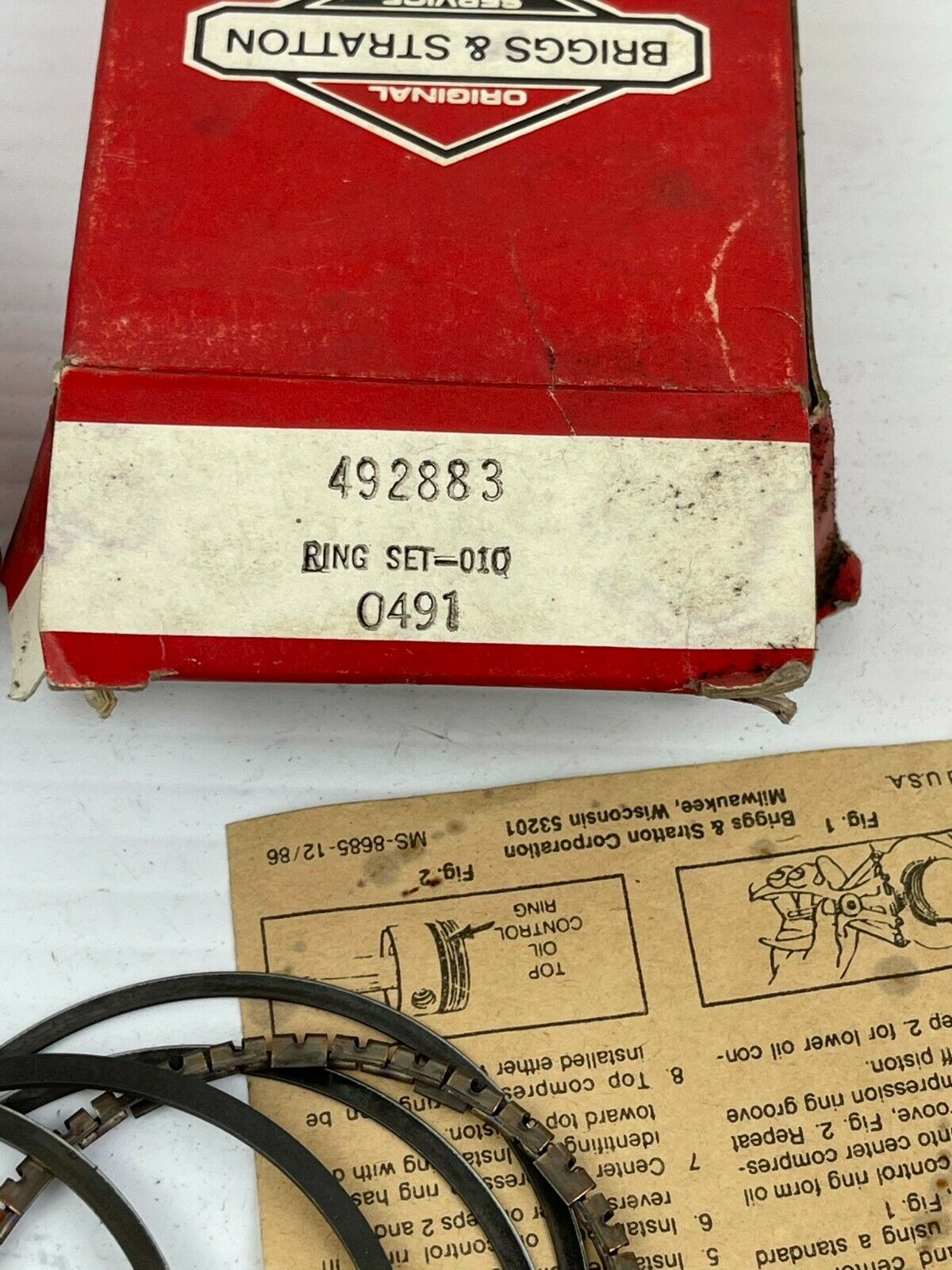 Briggs & Stratton Ring Set 010 492883 Lot of 2