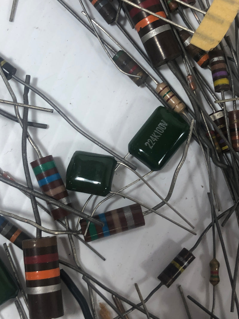 Mixed Lot of Resistors and Capacitors