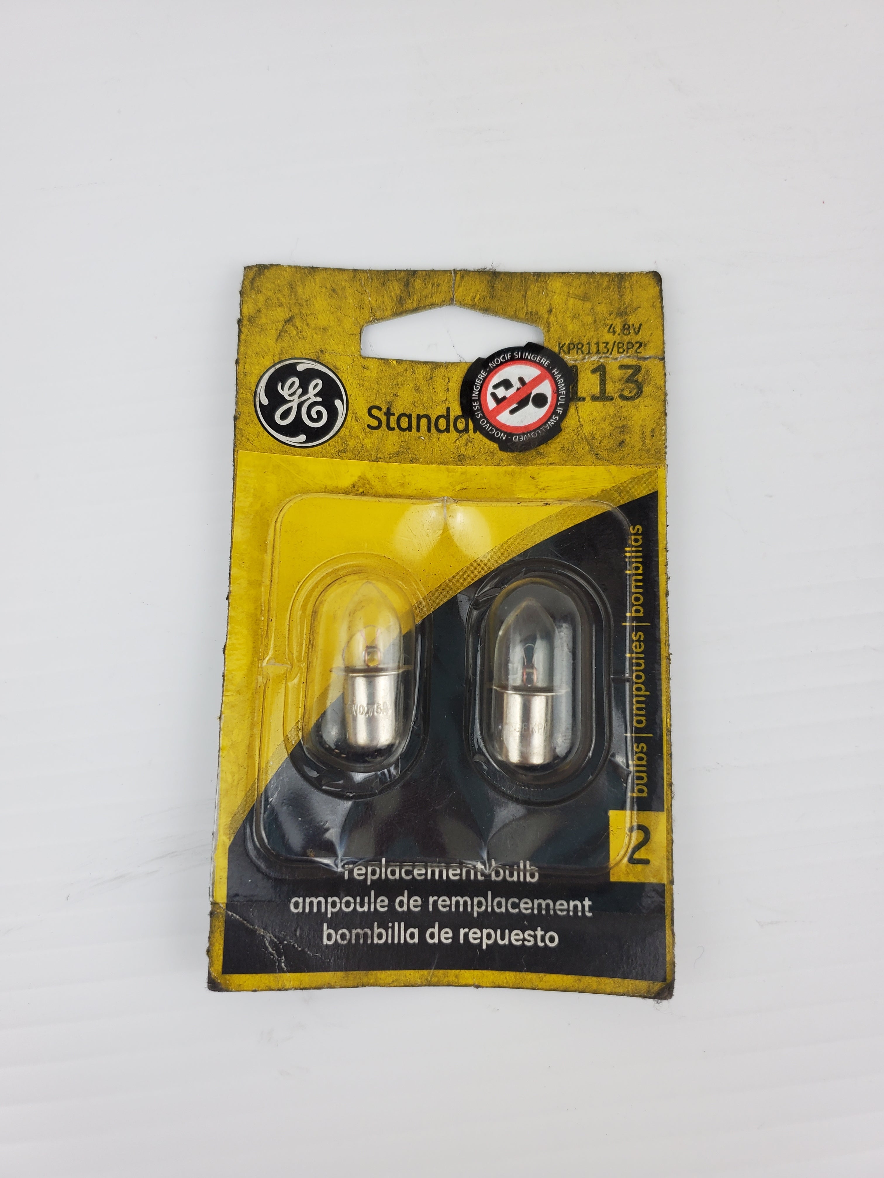 GE KPR113 Flashlight Bulb 4 "D" Cells 4.8V