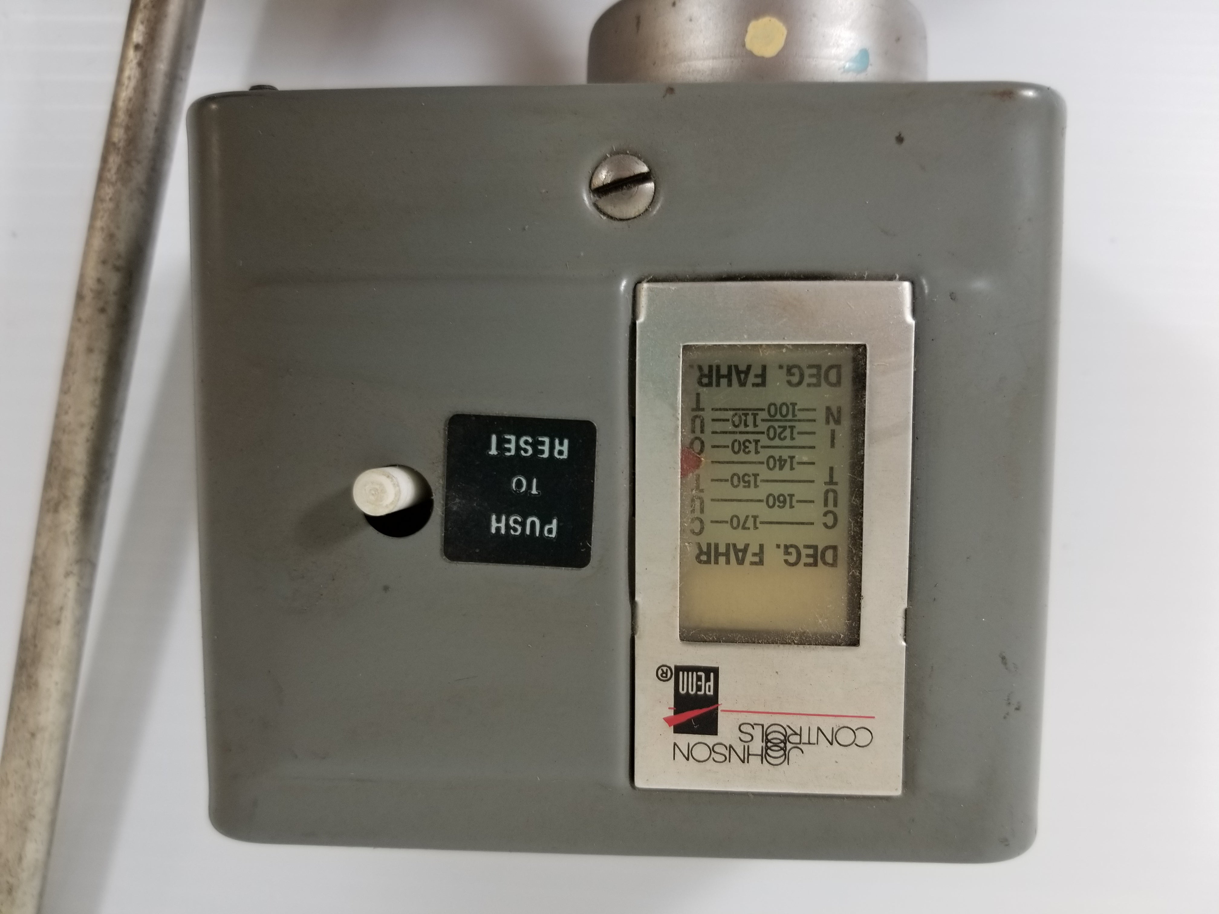 Johnson Controls A70KA-1 Temperature Control 100-170F Thermometer