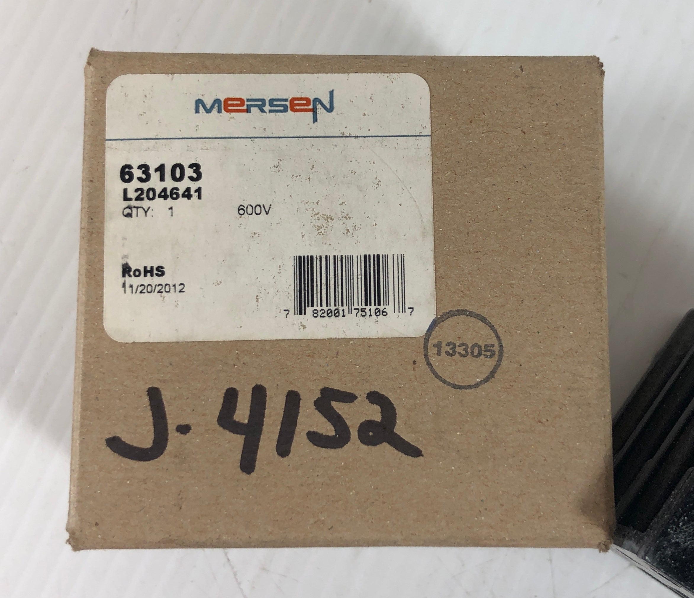 Mersen Ferraz Shawmut 63103 Power Distribution Block 3 Pole 600V