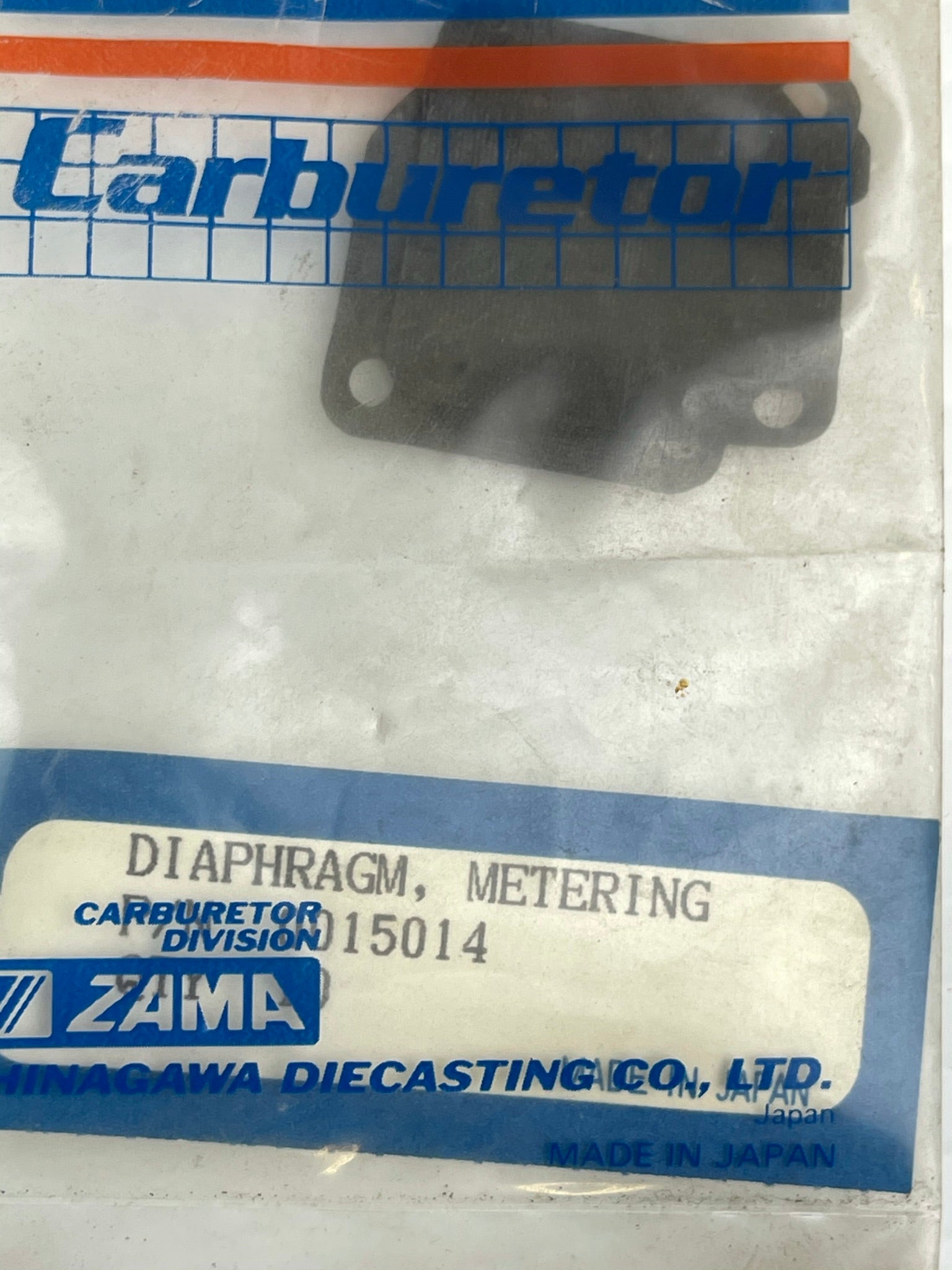 Zama Metering Diaphragm P/N: 0015014