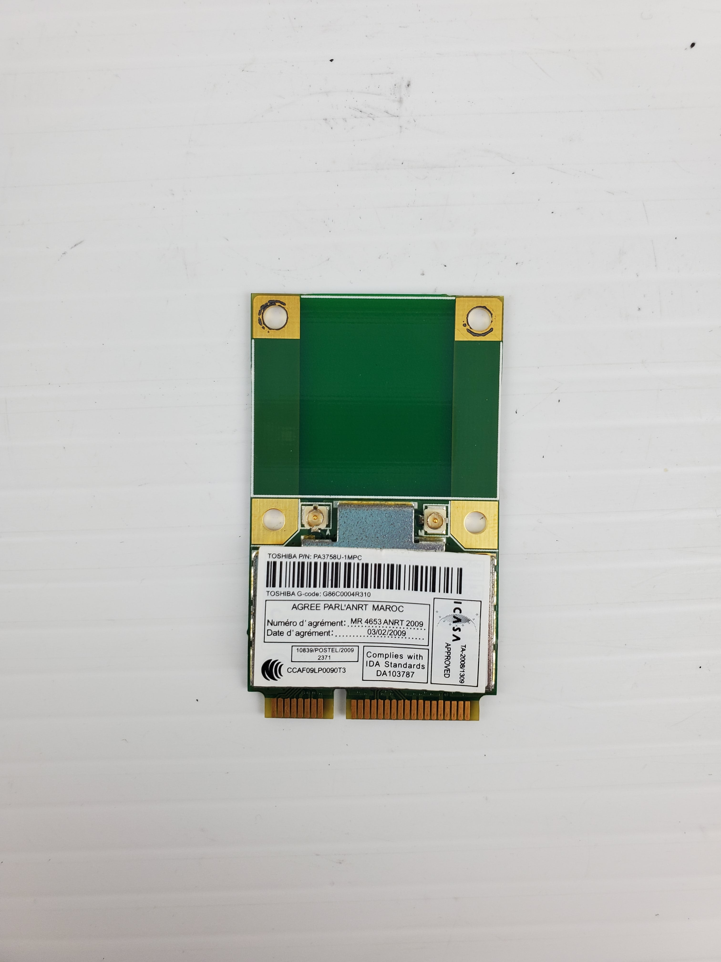Toshiba PA3758U-1MPC Laptop Wireless Wi-Fi Card