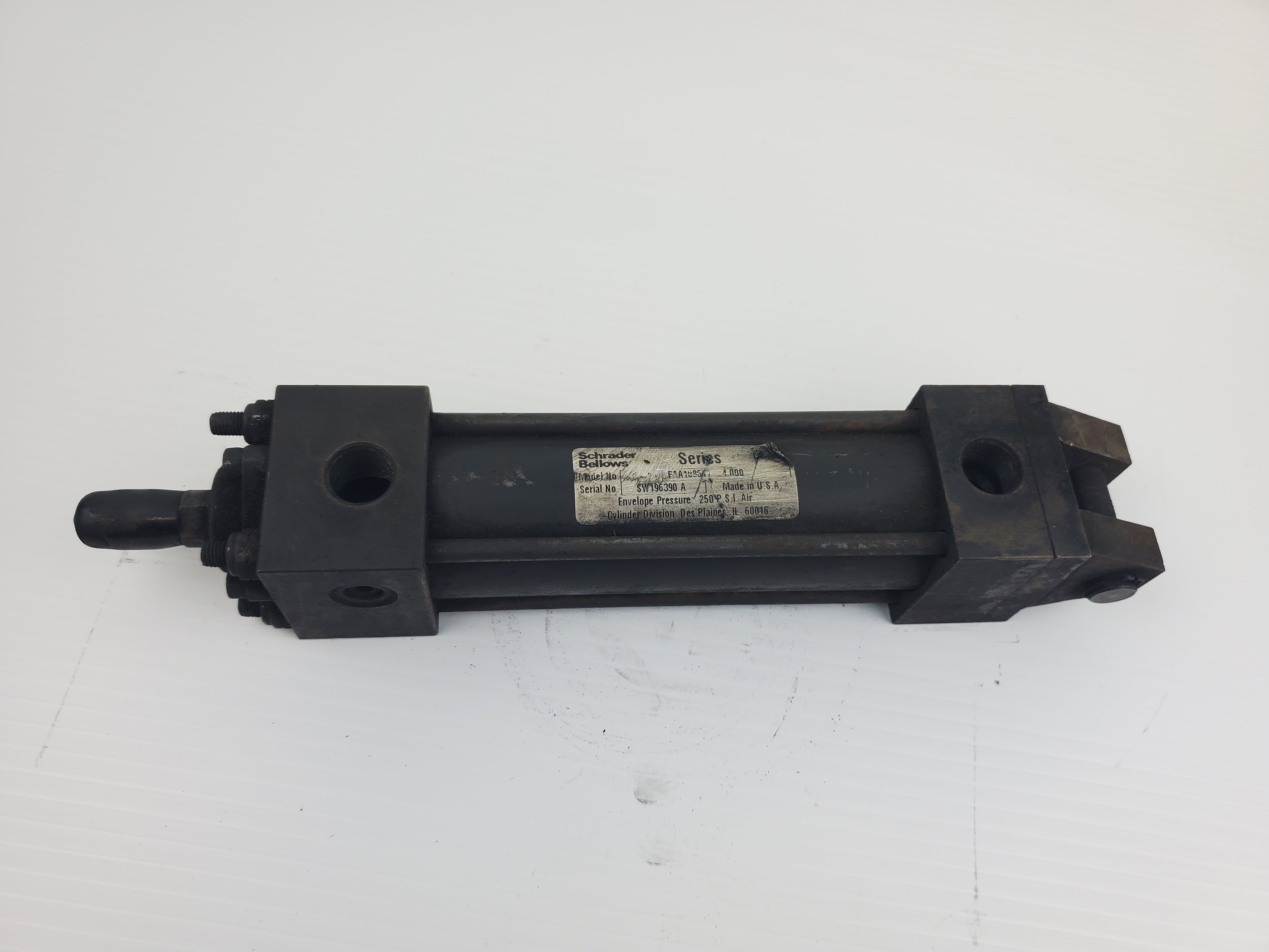 Schrader Bellows FAA10864 Pneumatic Cylinder SW196390 A 250 PSI Air