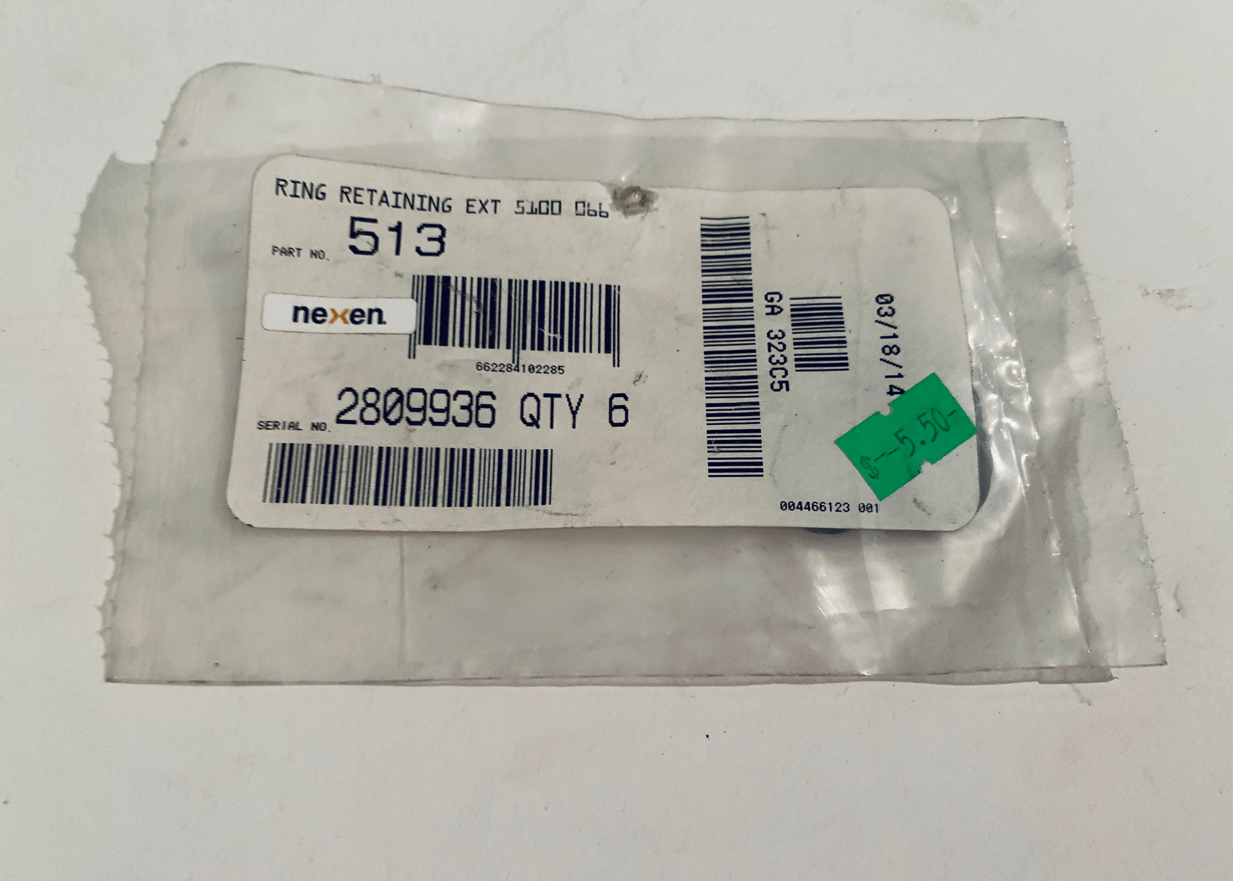 Nexen Retaining Rings 513 Lot of 6