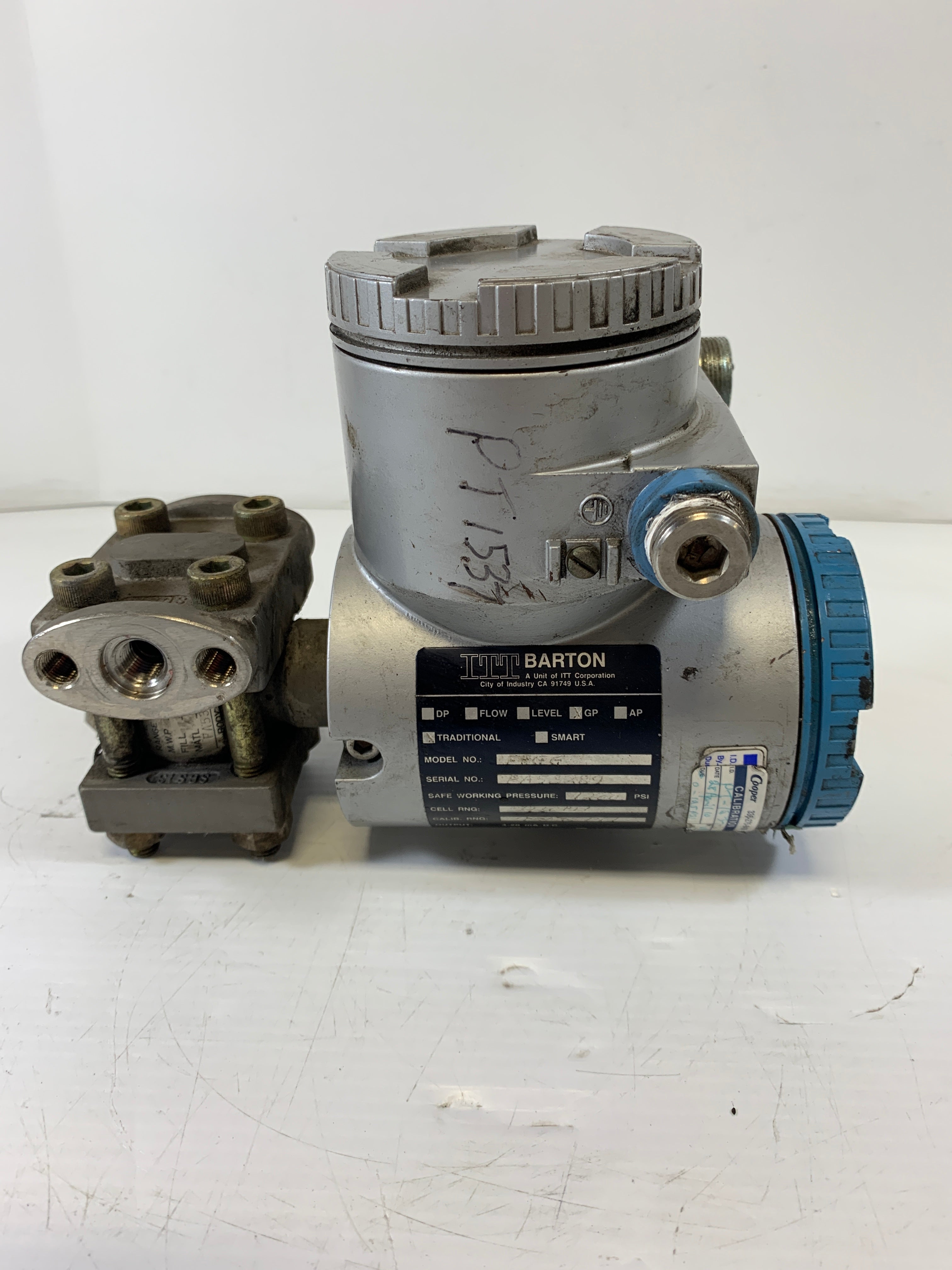 ITT Barton FHGG DP Traditional Flow Transmitter 1200 PSI
