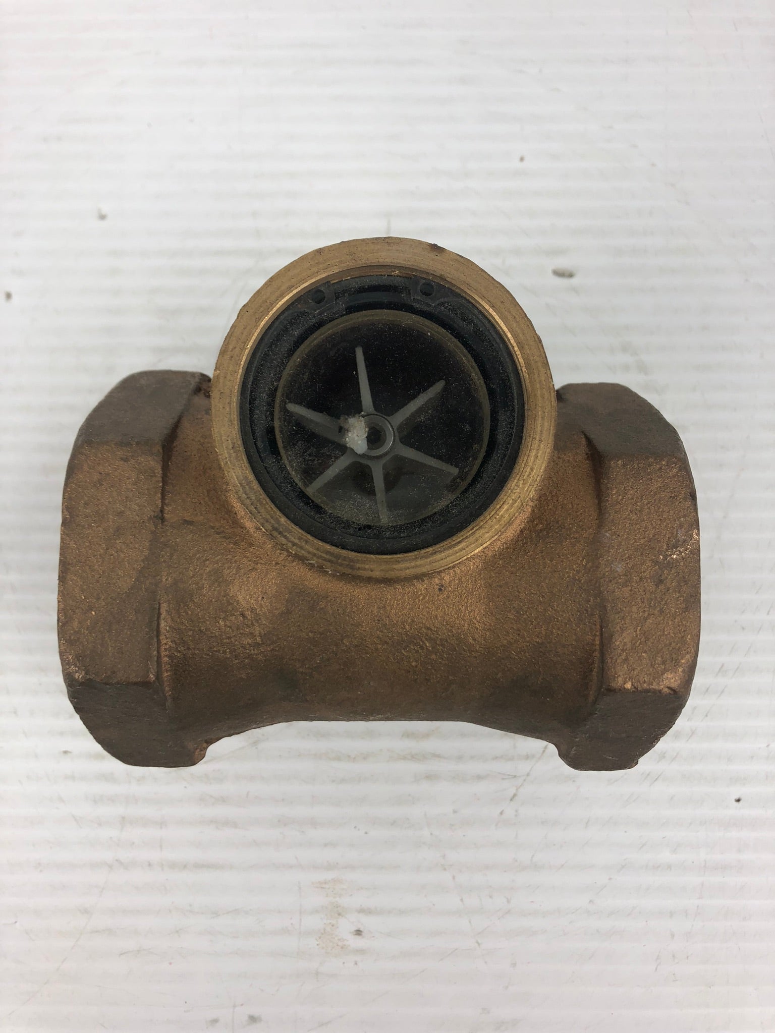 Dixon 2" Bronze Double Window Sight Flow Indicator with Propeller