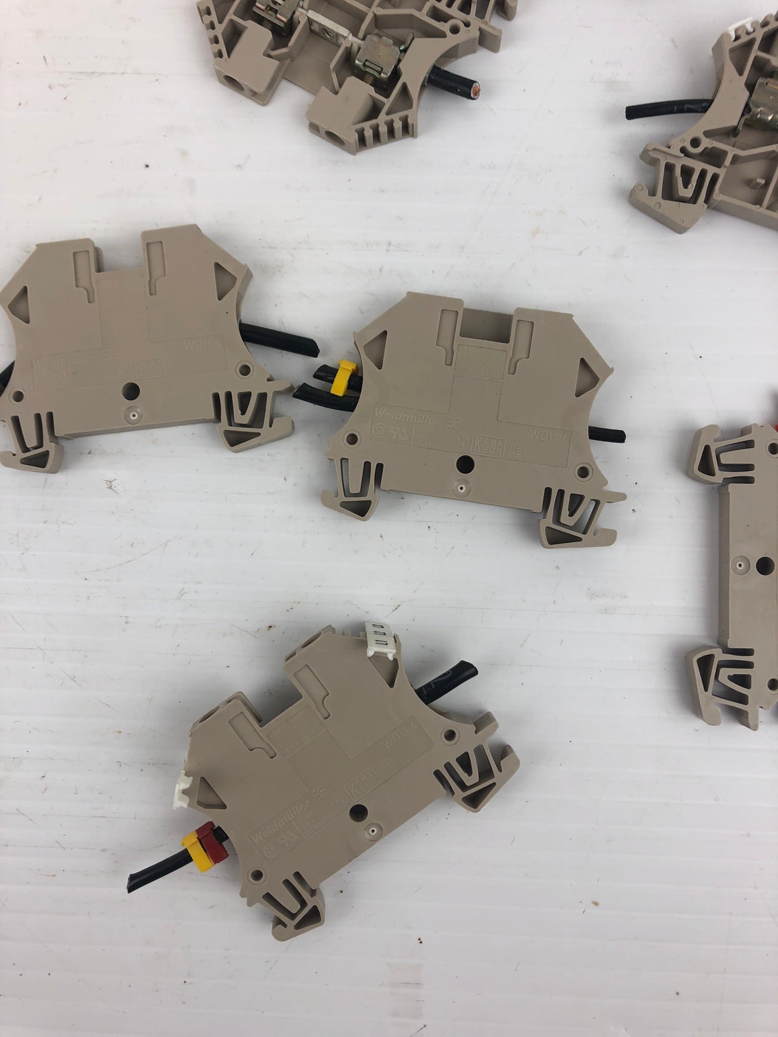 Weidmuller WDU 4 Terminal Blocks (Lot of 7)