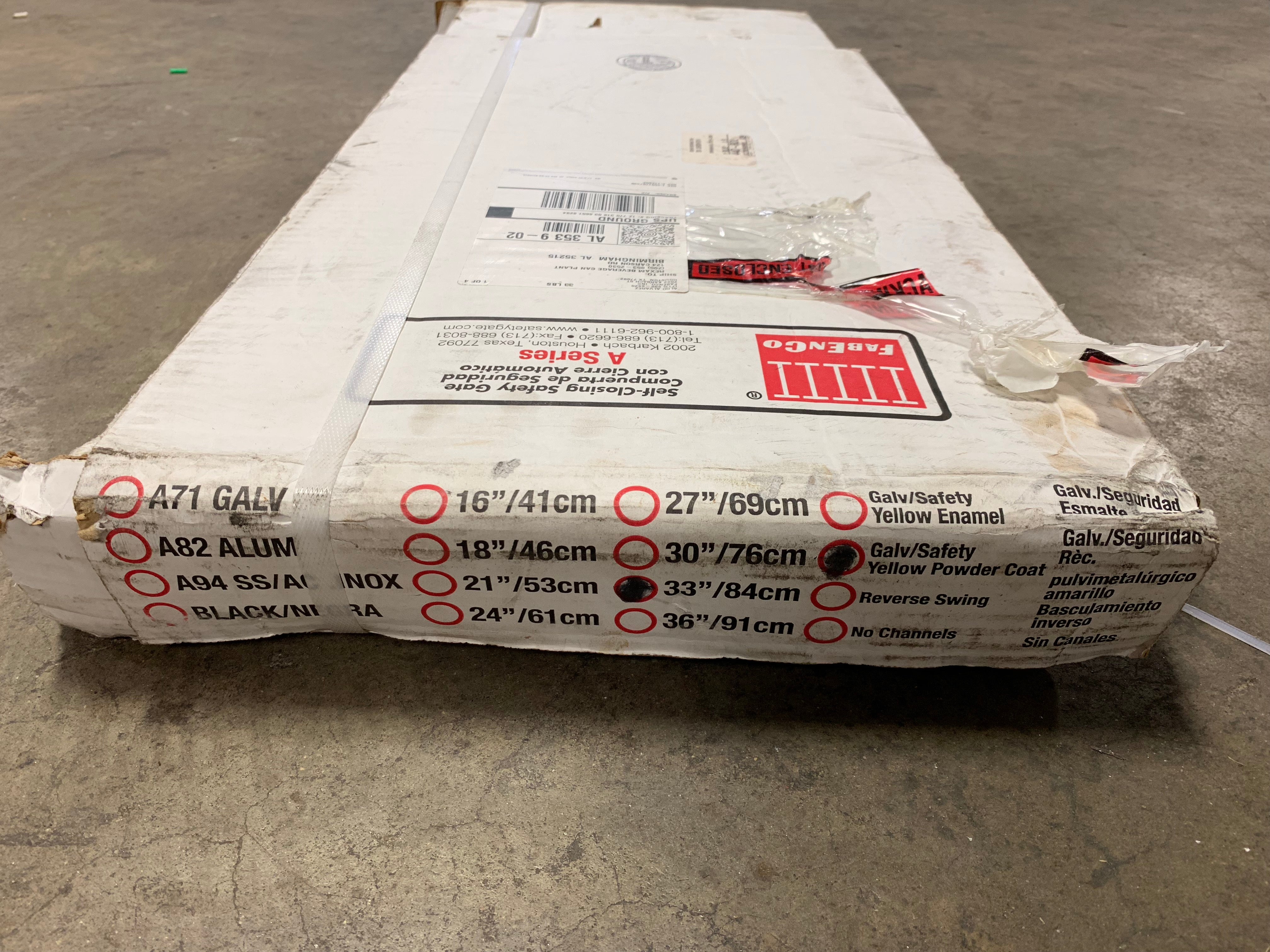 FabEnCo Self-Closing Safety Gate A Series 33"/91cm