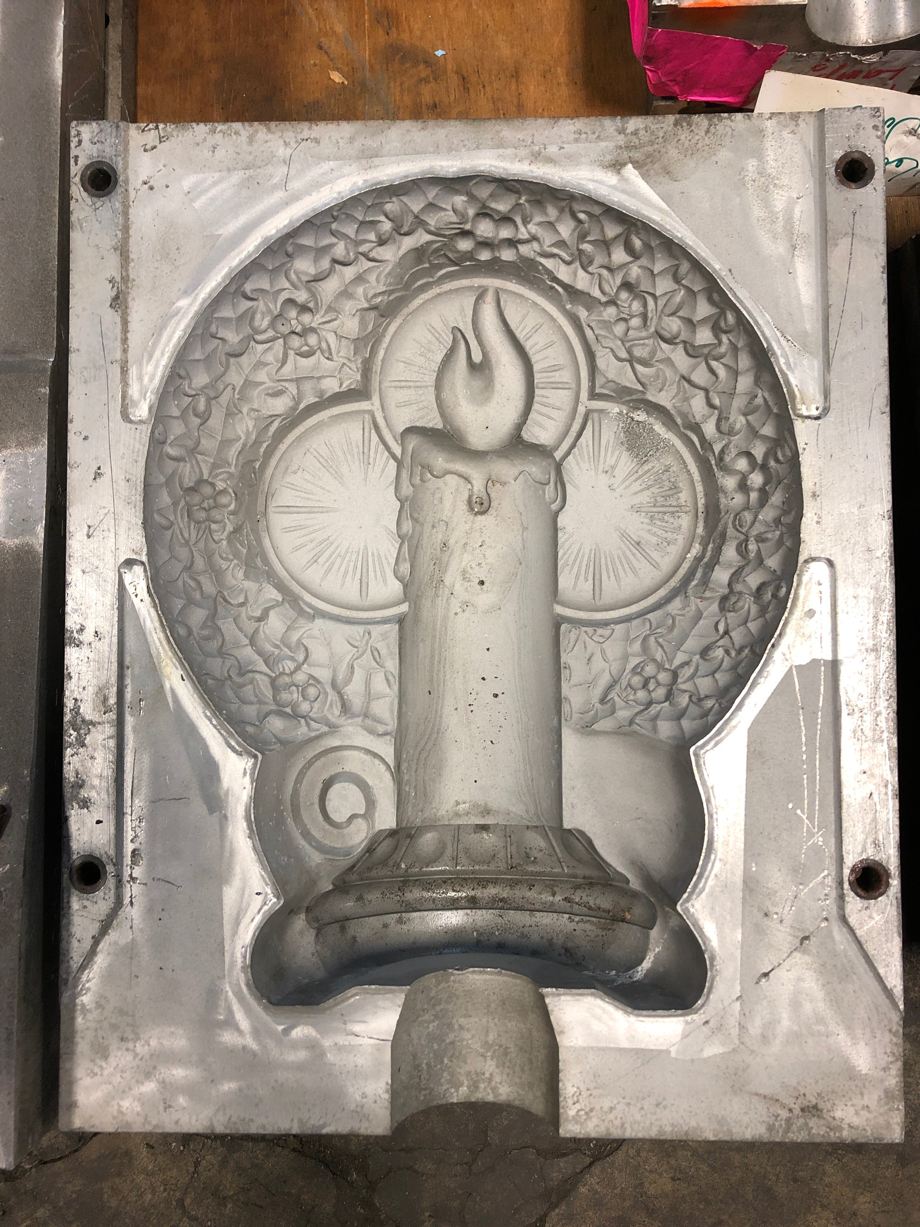 Candle Wreath Christmas Blow Mold For Plastic Molds