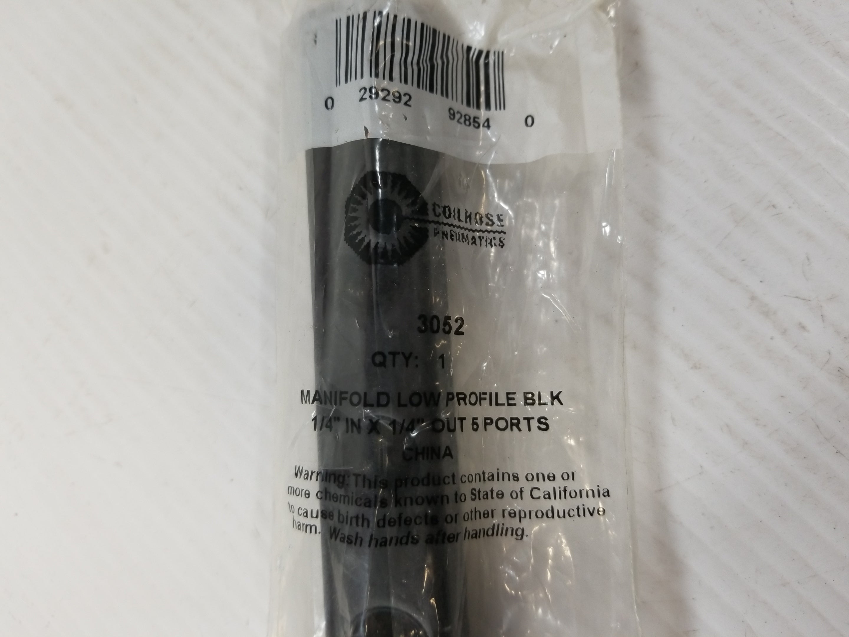 Coilhouse 3052 Low Profile Pneumatic Manifold Valve Block