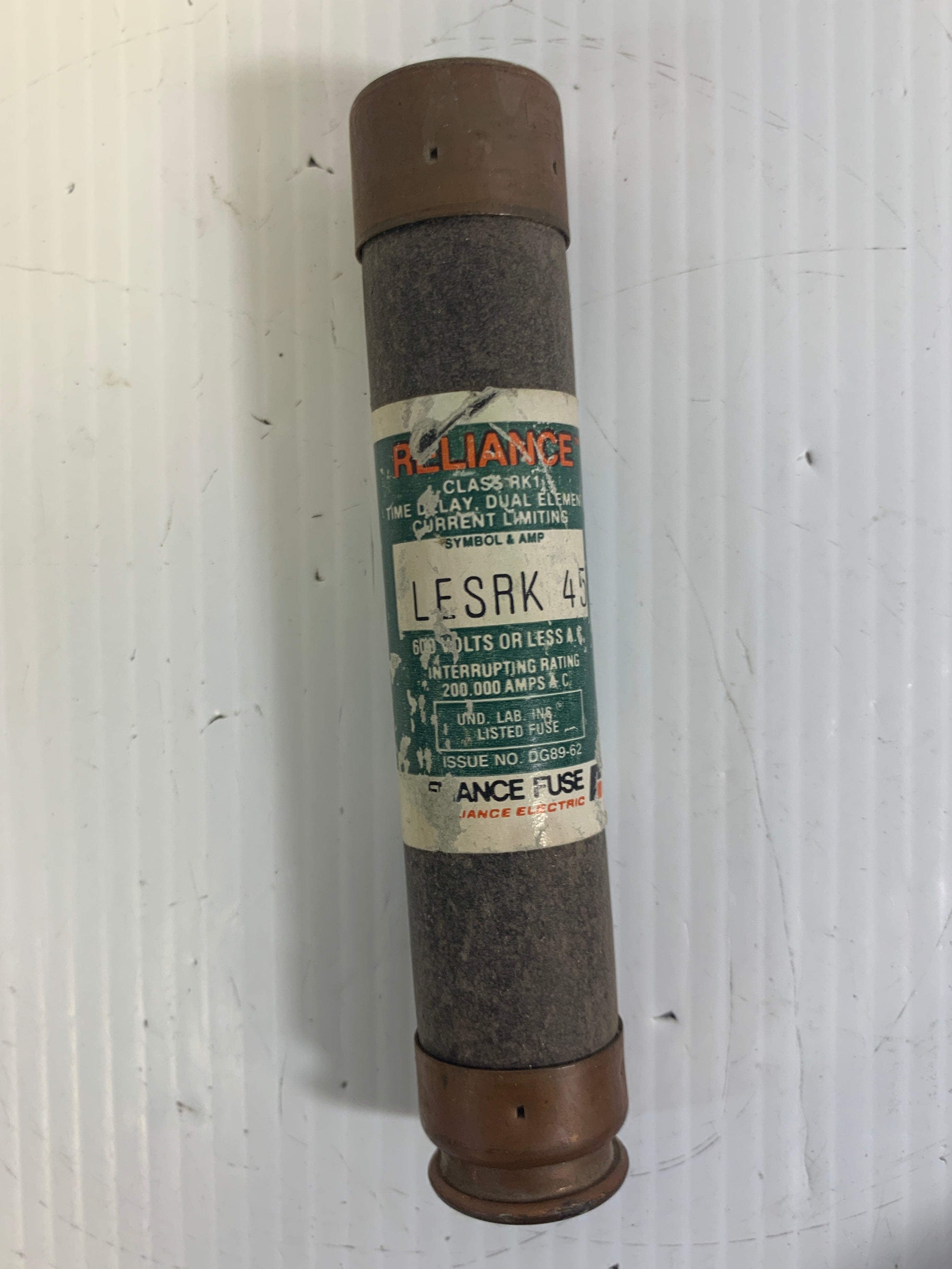 Reliance LESRK 45 Current Limiting Fuse - Lot of 2