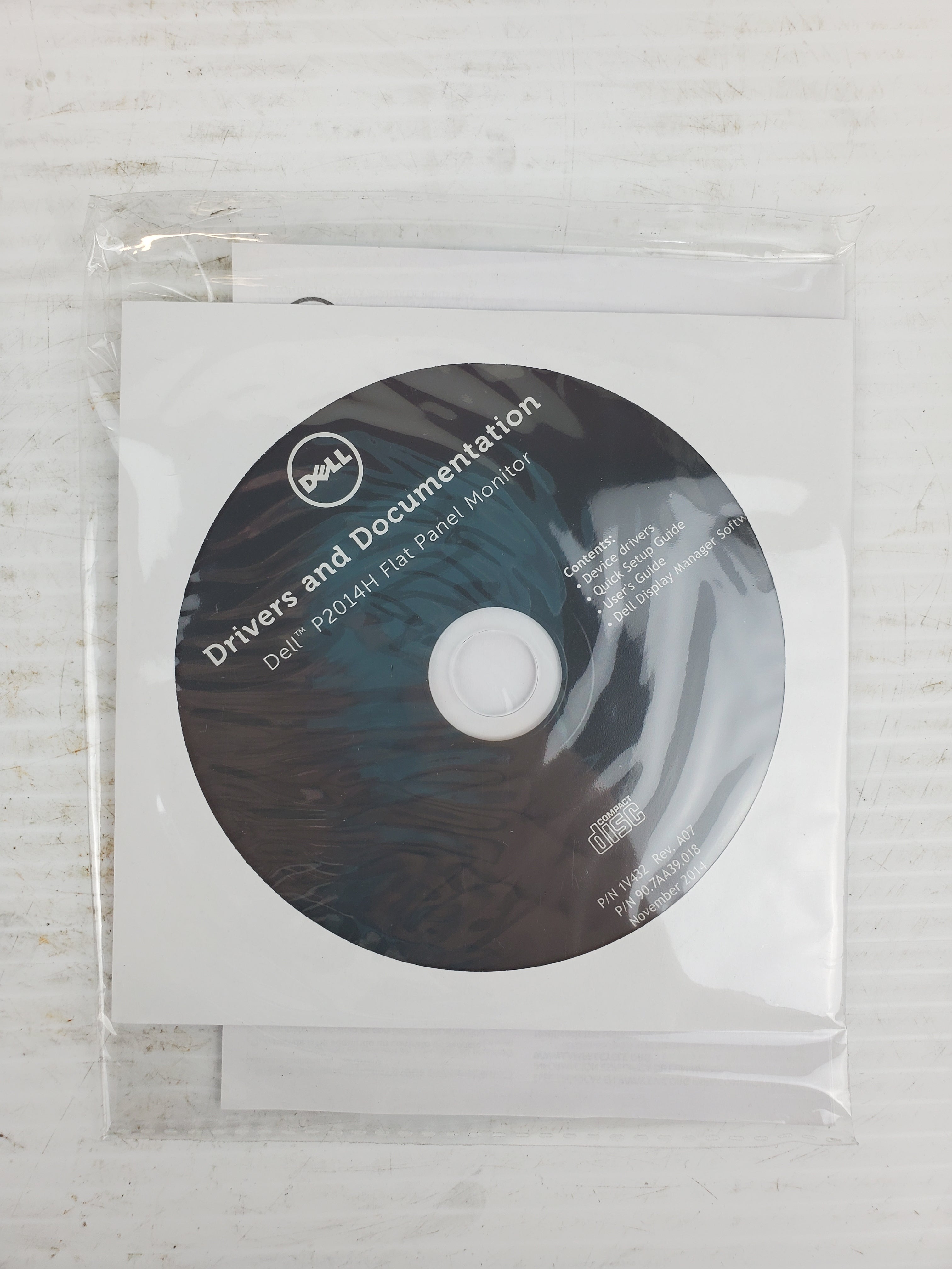 Dell P2014H Drivers and Documentation Flat Panel Monitor DVD-ROM