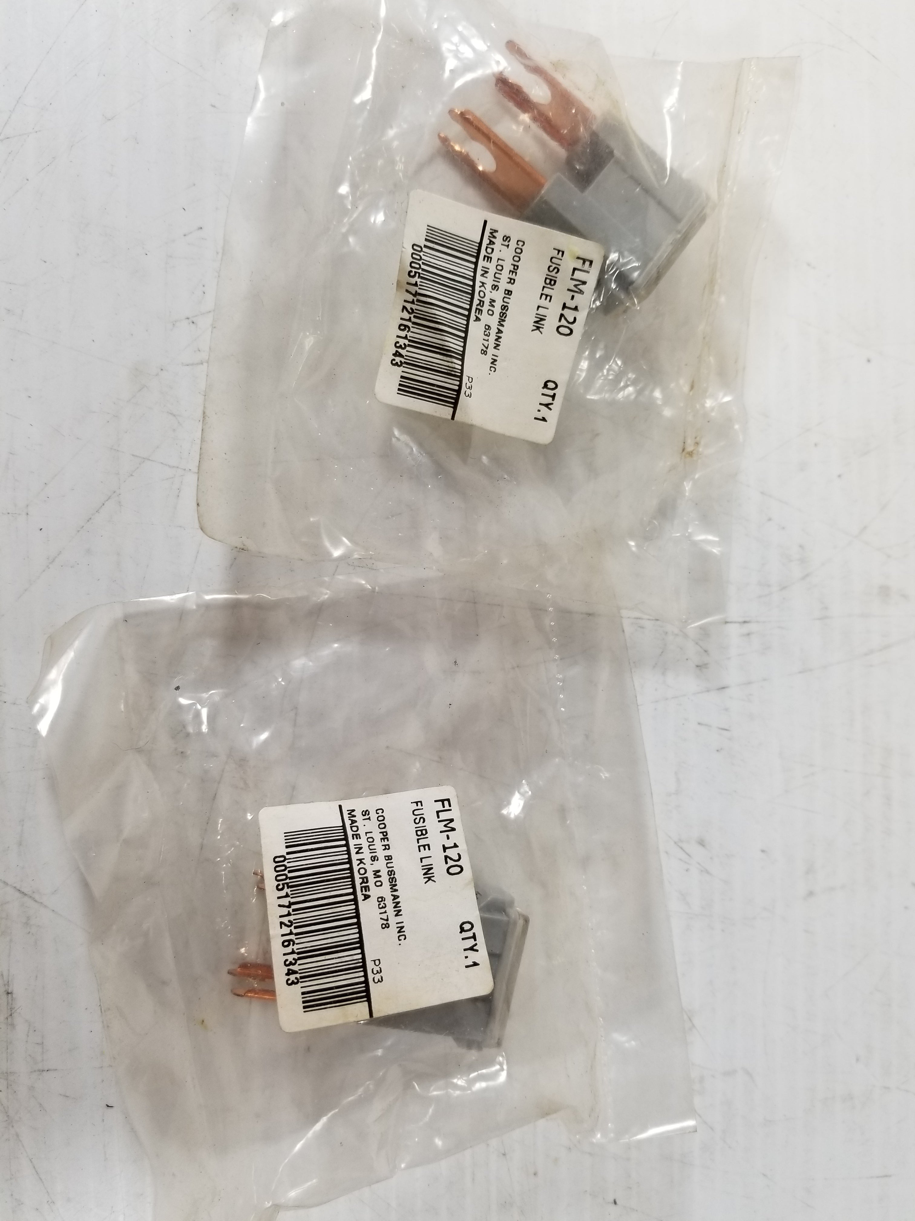 Cooper Bussmann FLM-120 Fusible Link 120A - Lot of 2