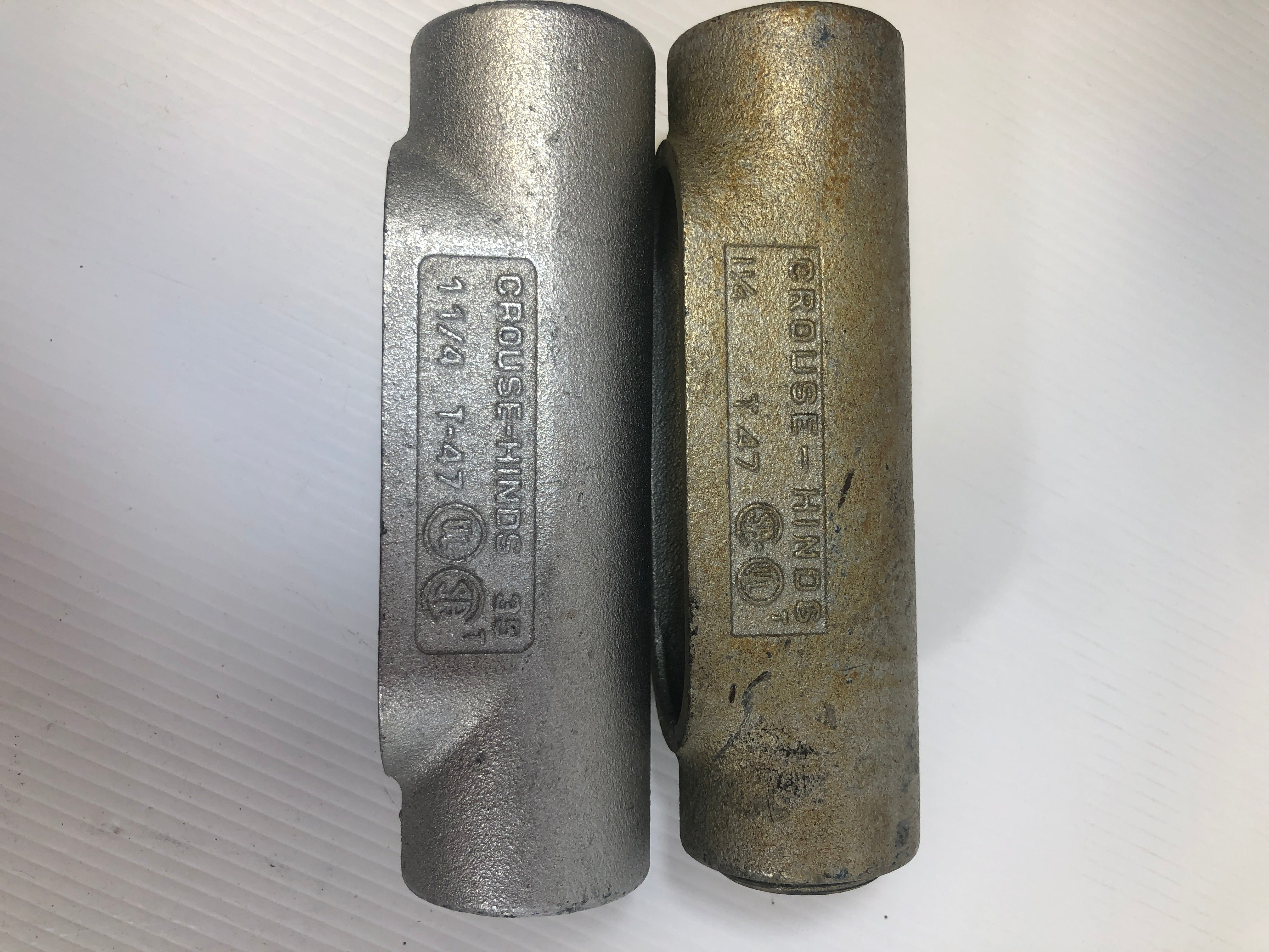 Crouse-Hinds 1-1/4" Conduit Body T47 Lot of 2